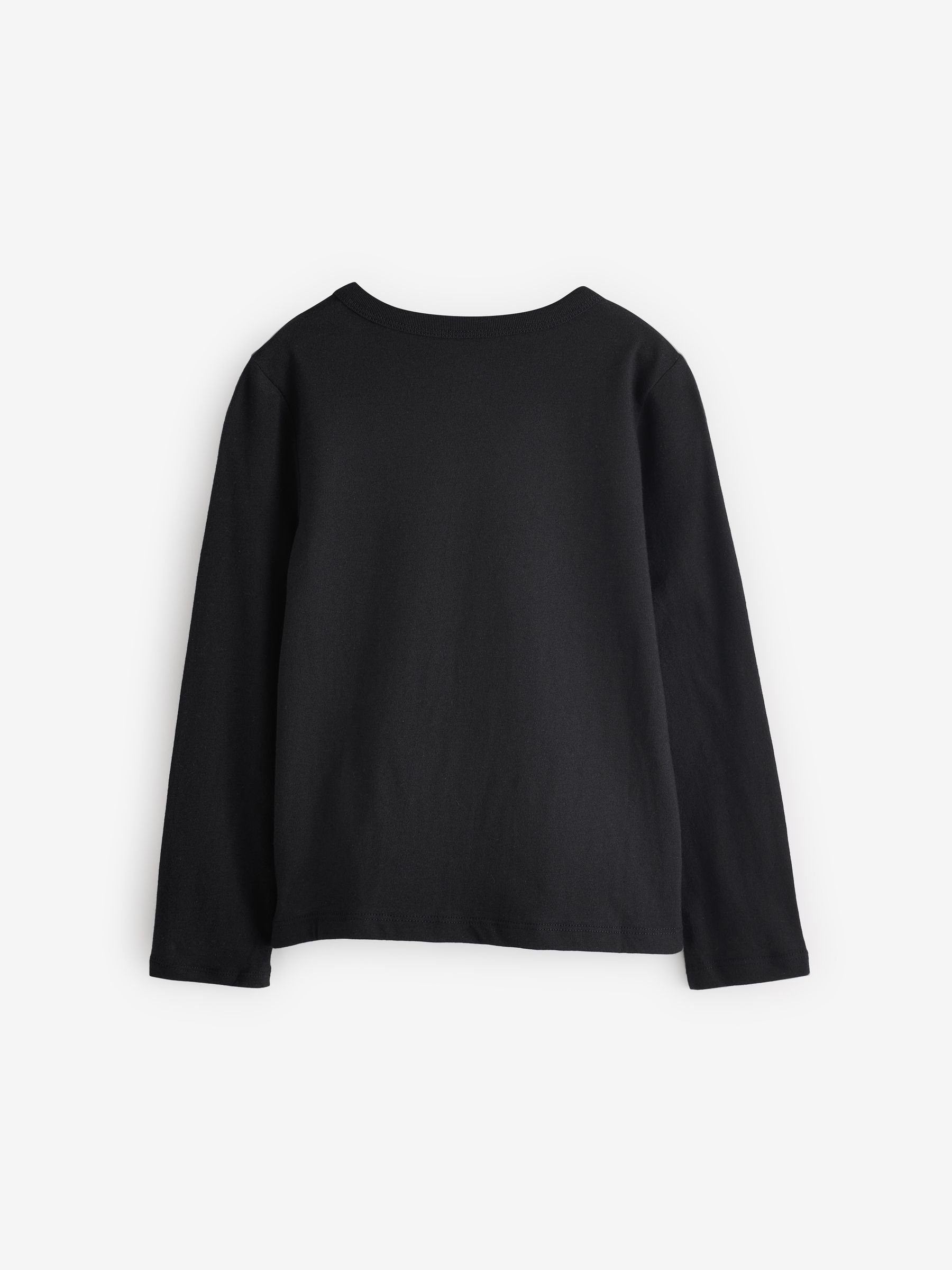 Black Long Sleeve Crew Neck Graphic T-Shirt (4-13yrs) - Image 2 of 5