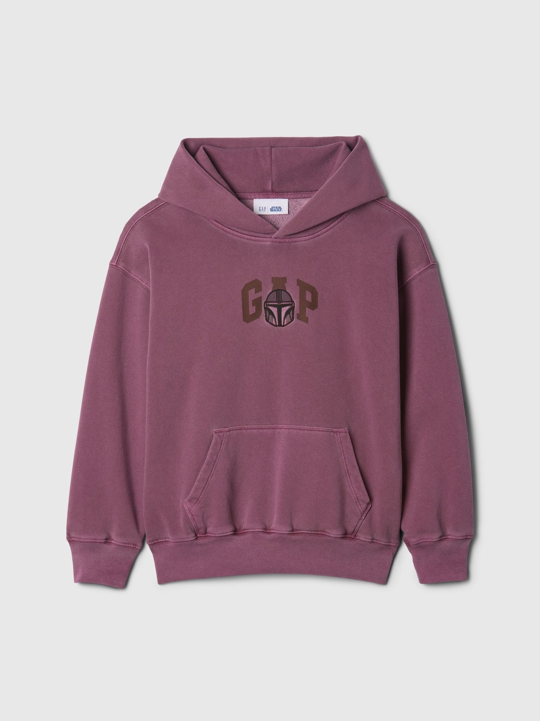 Purple Mandalorian Star Wars Vintage Hoodie (4-13yrs) - Image 5 of 5