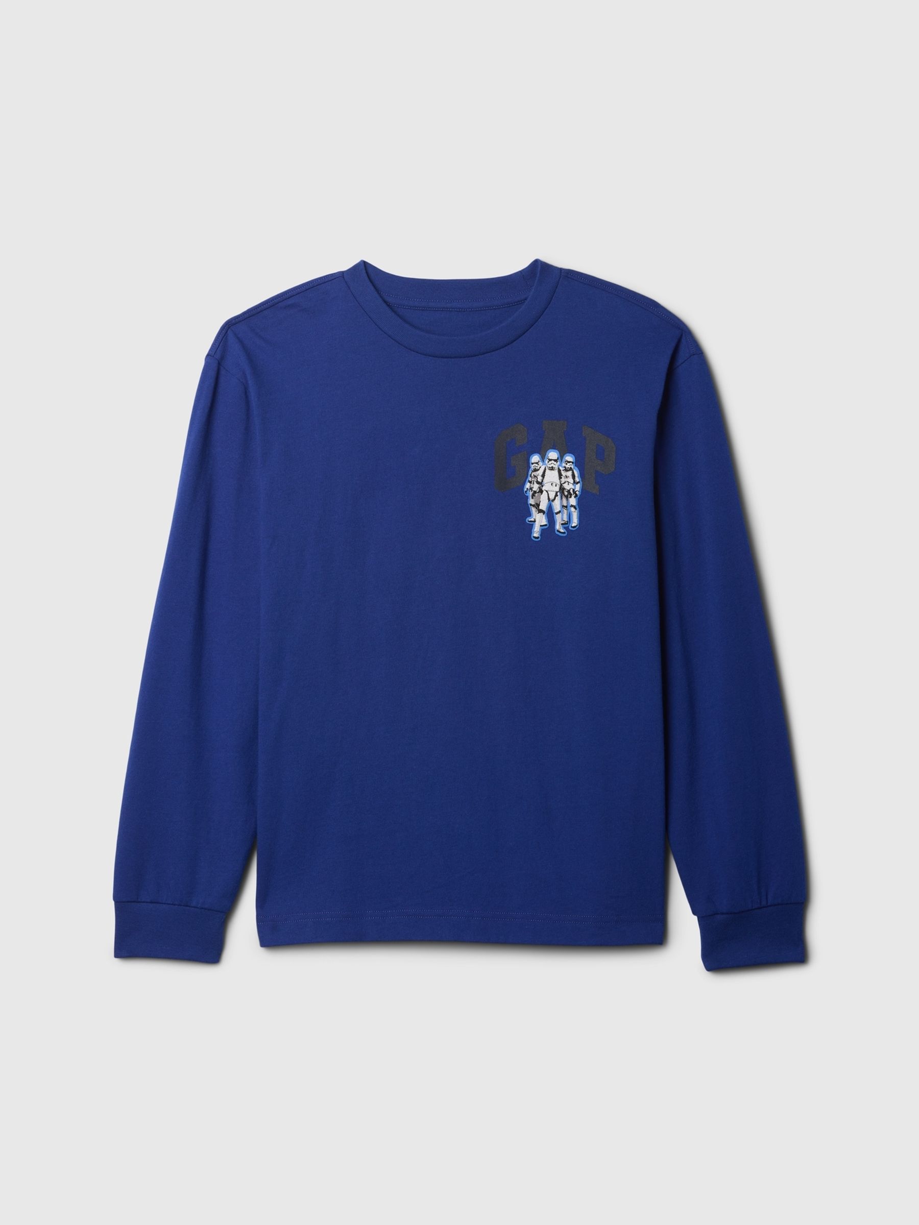 Blue Star Wars Long Sleeve Graphic T-Shirt (4-13yrs) - Image 4 of 5