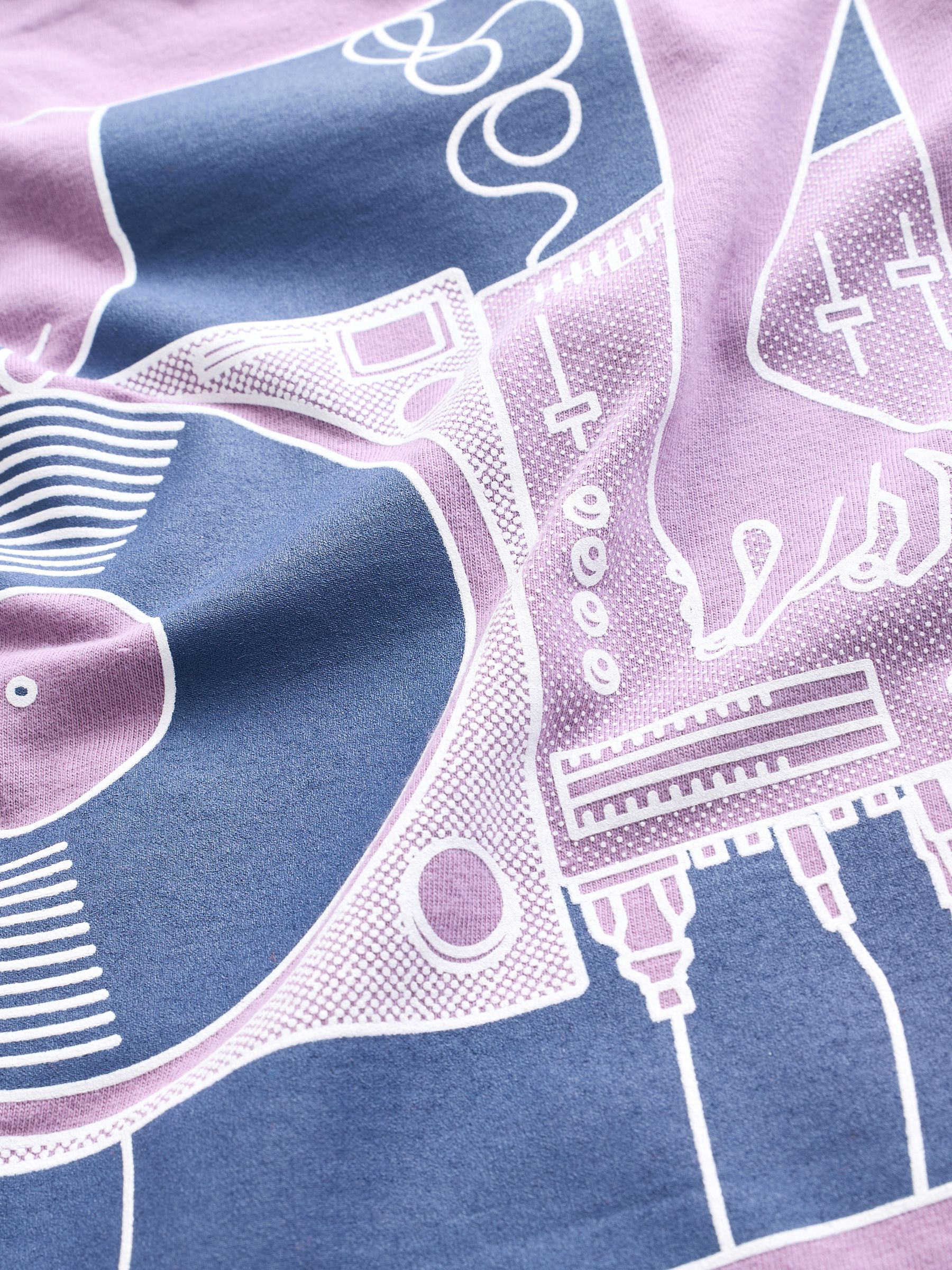 Purple Long Sleeve Crew Neck Graphic T-Shirt (4-13yrs) - Image 4 of 4