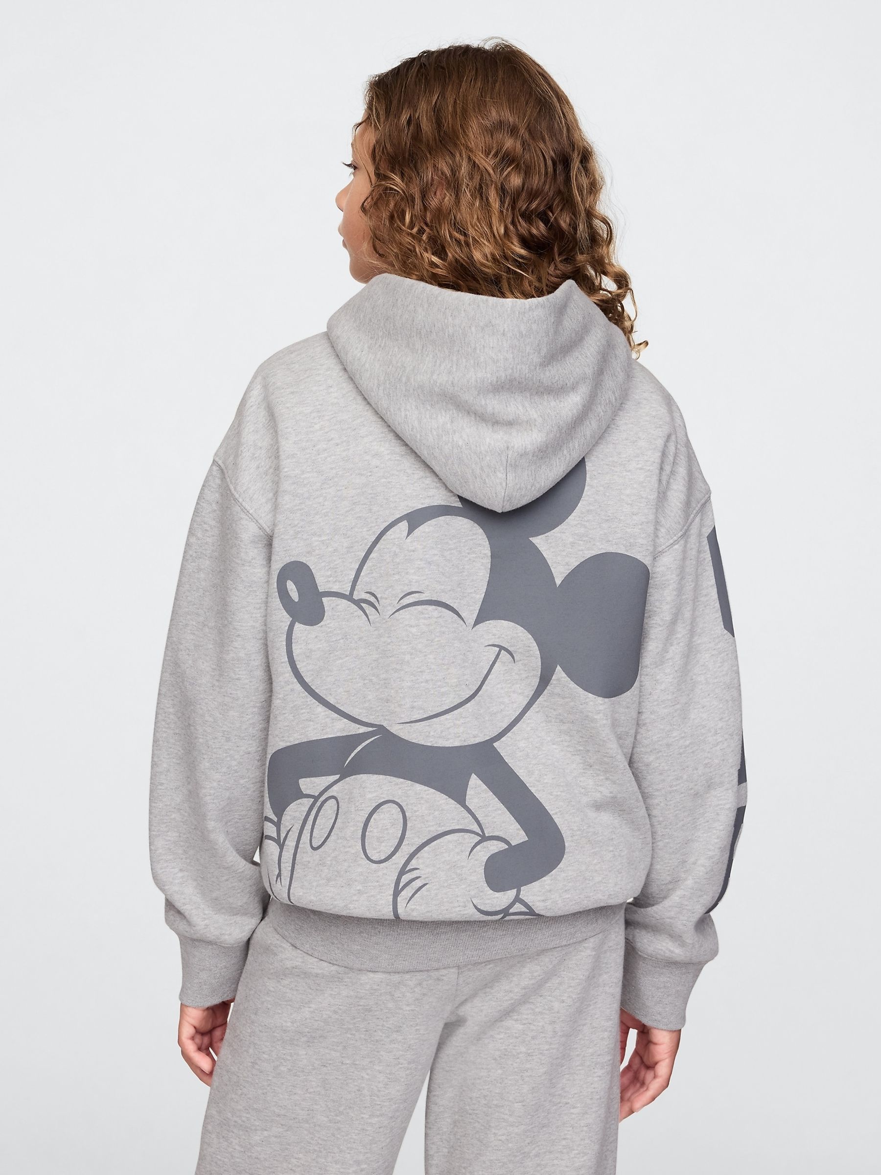 Grey Disney Vintage Soft Logo Hoodie (4-13yrs) - Image 2 of 5