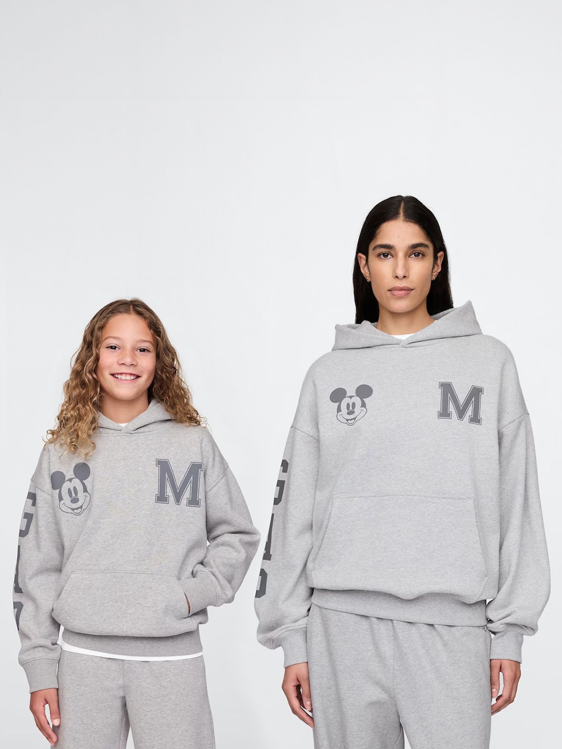 Grey Disney Vintage Soft Logo Hoodie (4-13yrs) - Image 3 of 5