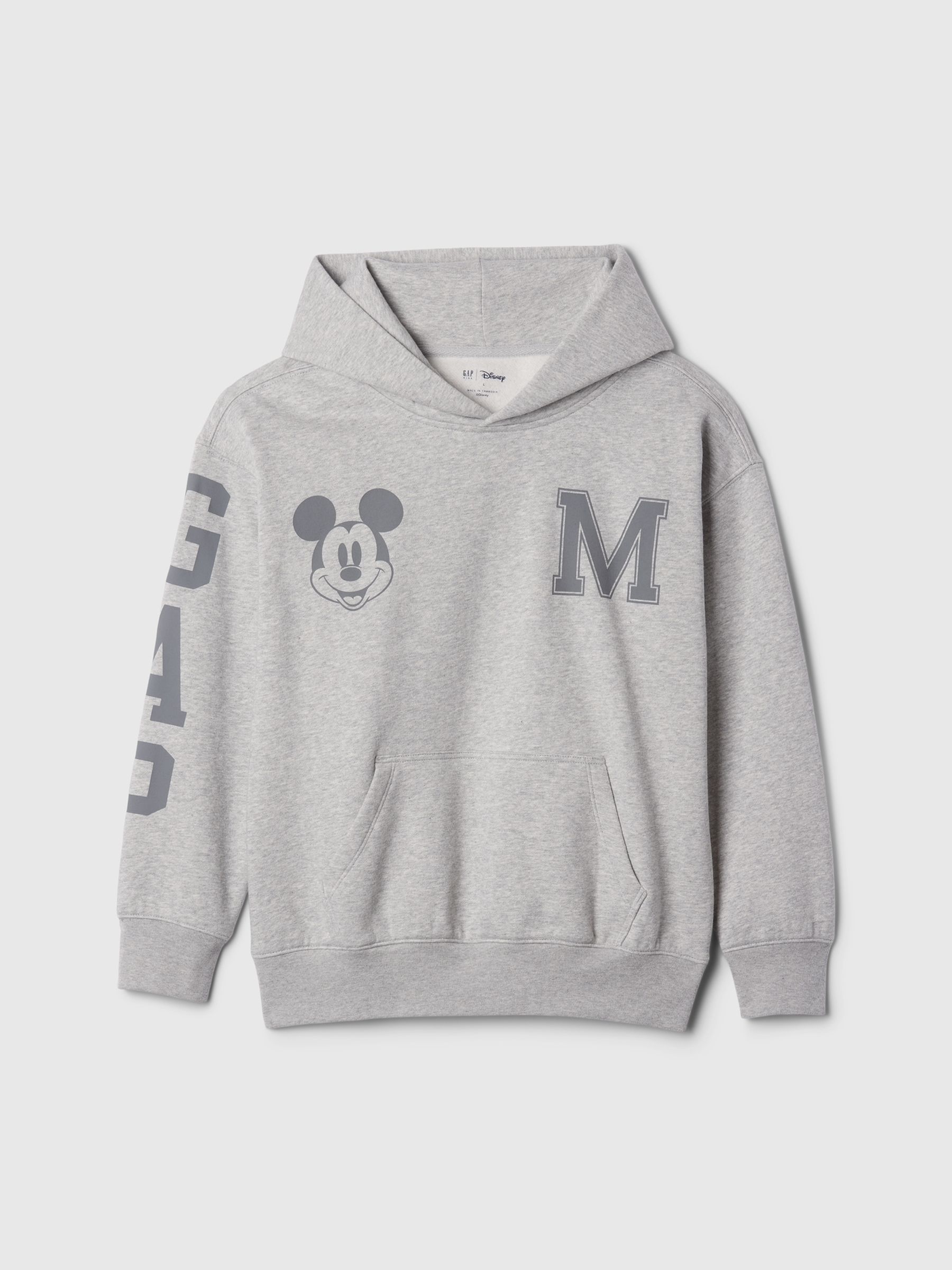 Grey Disney Vintage Soft Logo Hoodie (4-13yrs) - Image 4 of 5