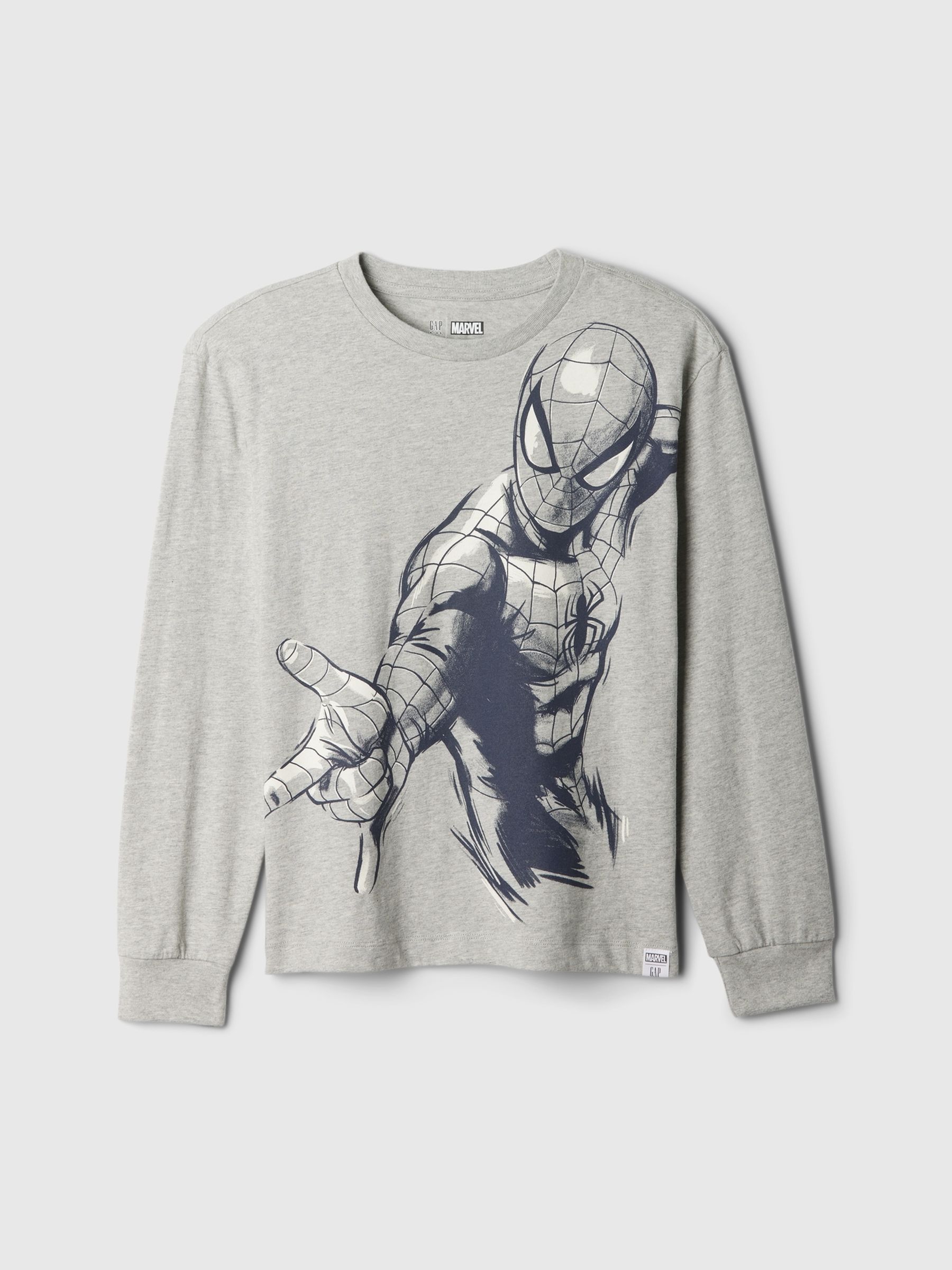 Grey Marvel Spider-Man Graphic T-Shirt (4-13yrs) - Image 1 of 2