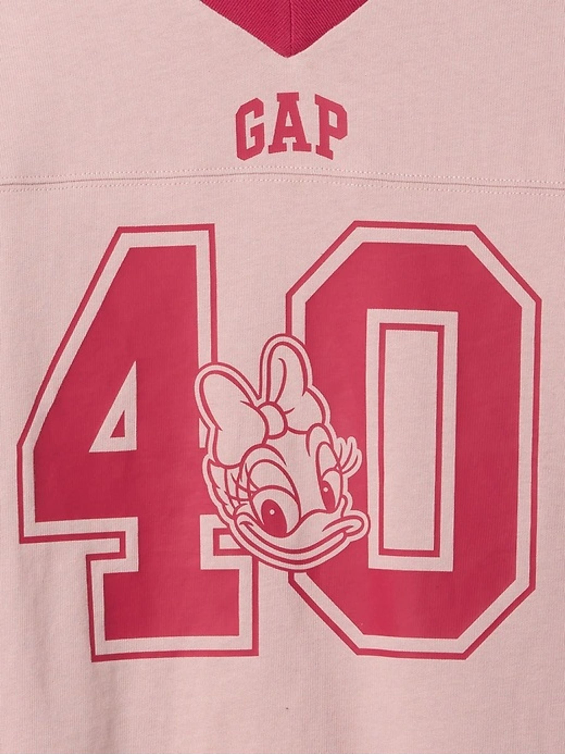 Pink Daisy Duck Disney Varsity Logo T-Shirt (4-13yrs) - Image 3 of 3