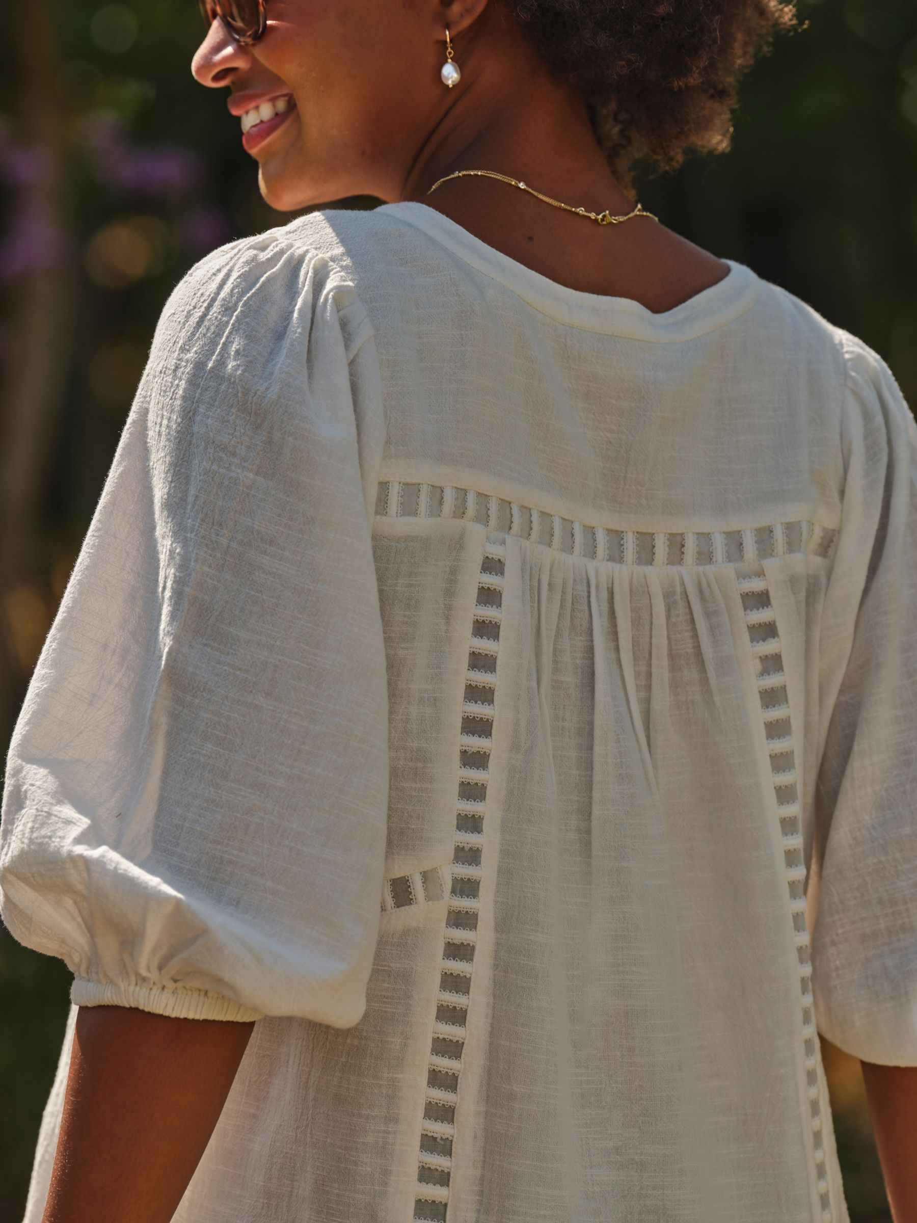 Ivory Beachwear Embroidered Dress - Image 4 of 5