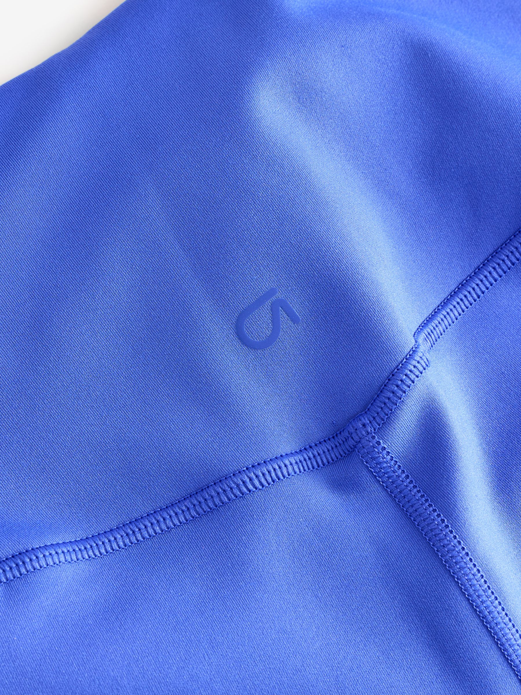 Blue Full Length High Waisted Power Stretch Leggings - Image 8 of 8