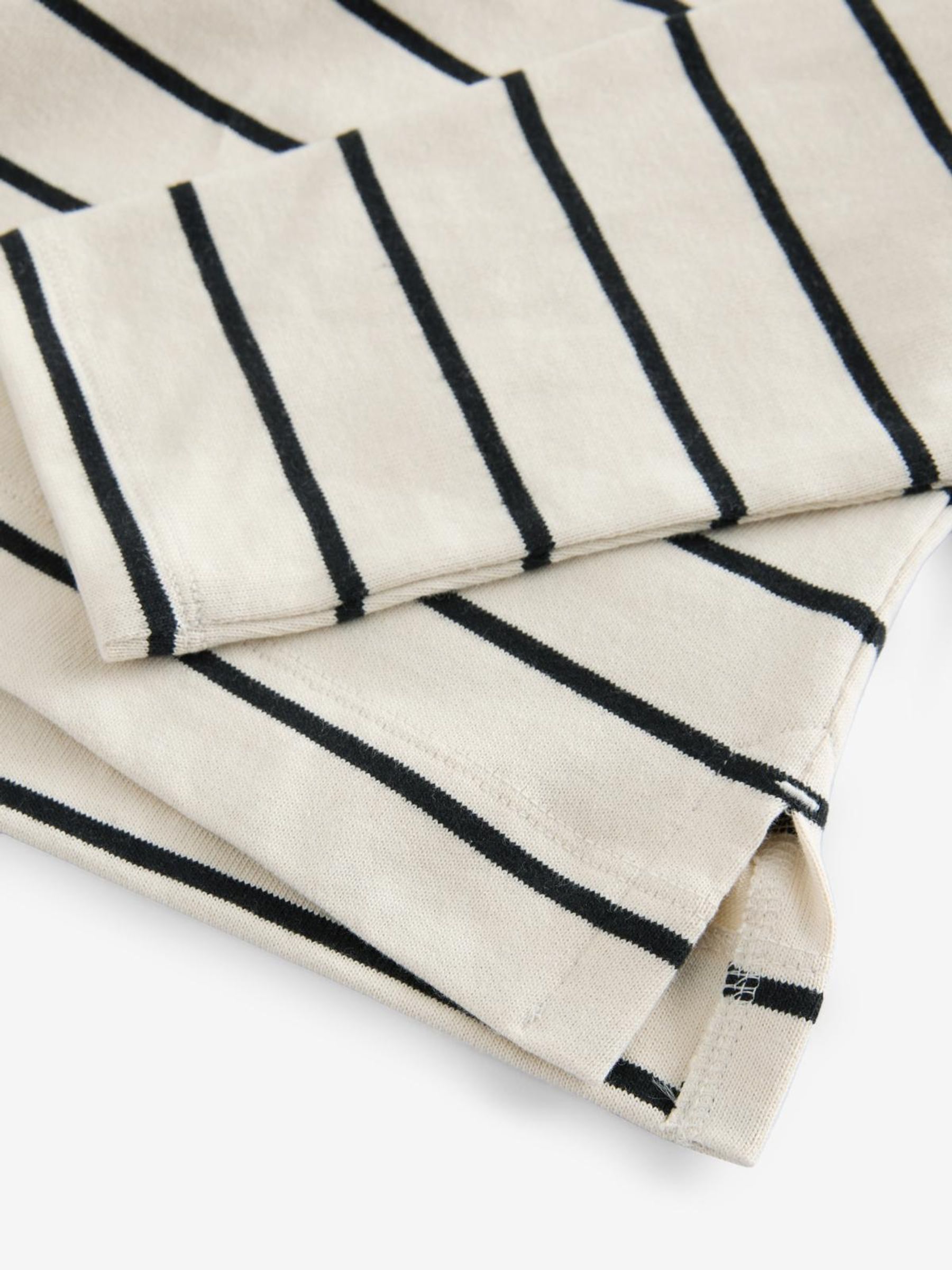 Cream Long Sleeve Heavyweight Jersey Turtleneck Top - Image 3 of 3