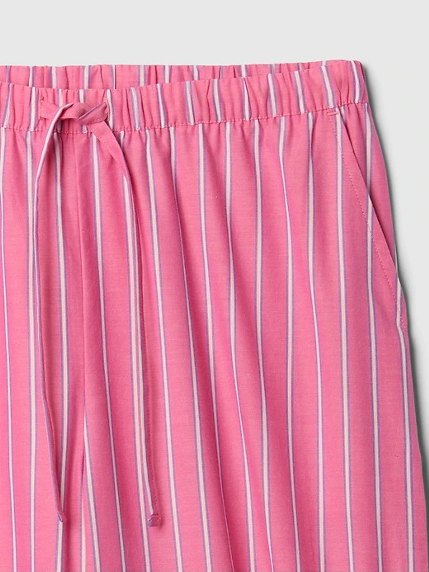 Pink Stripe Trouser Cotton Poplin Pyjama Bottoms - Image 4 of 4