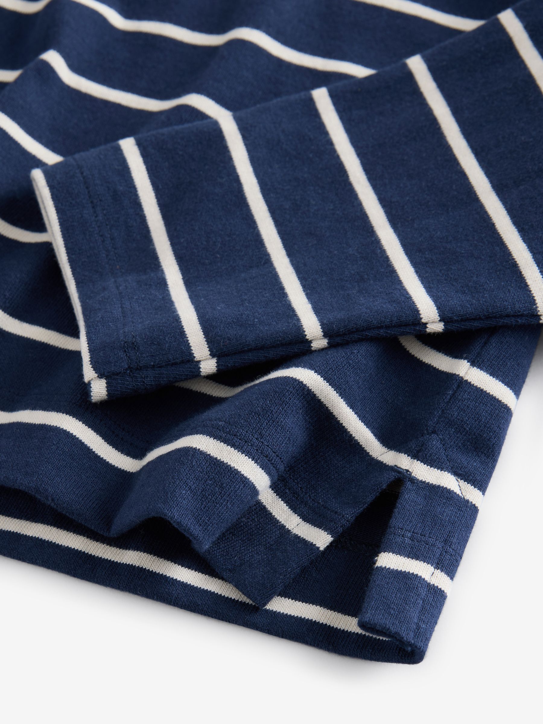 Navy Blue Long Sleeve Heavyweight Jersey Turtleneck Top - Image 3 of 3 Navy Blue Long Sleeve Heavyweight Jersey Turtleneck Top - Image 3 of 3