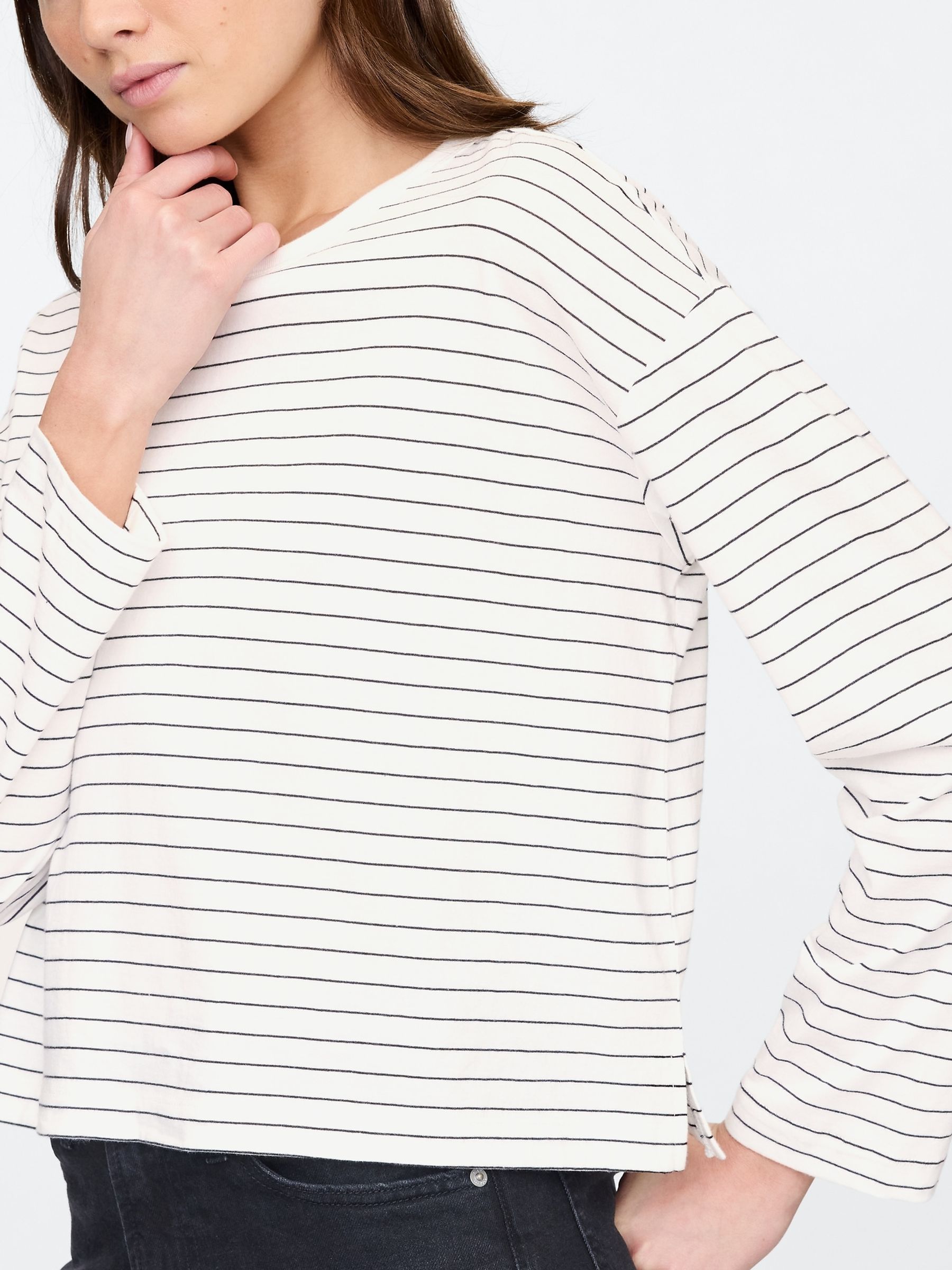 White Long Sleeve Favourite T-Shirt - Image 4 of 5