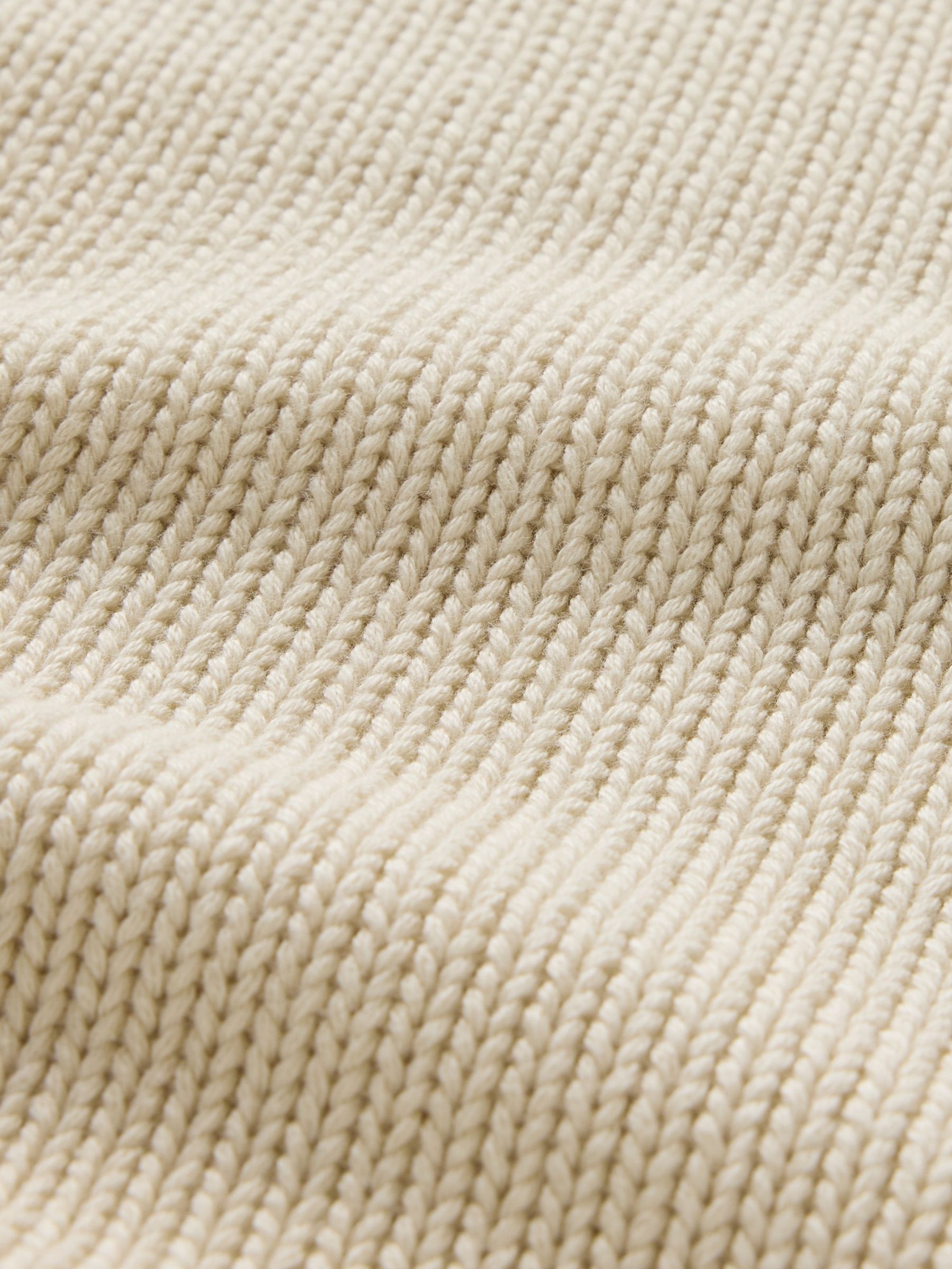 Cream Soft Touch Cotton Crew Neck Jumper - Image 5 of 5