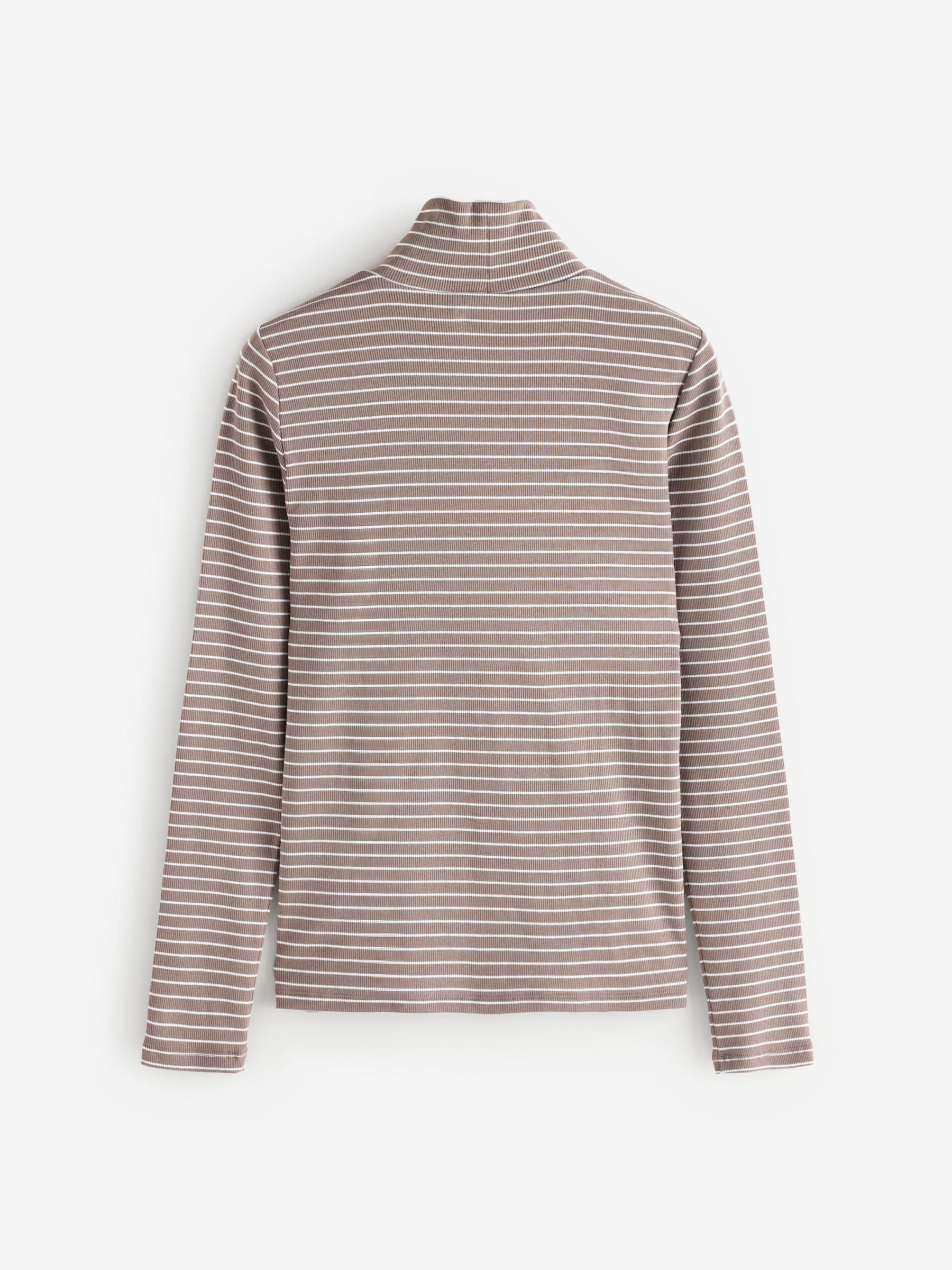 Brown Long Sleeve Turtle Neck Top - Image 2 of 4