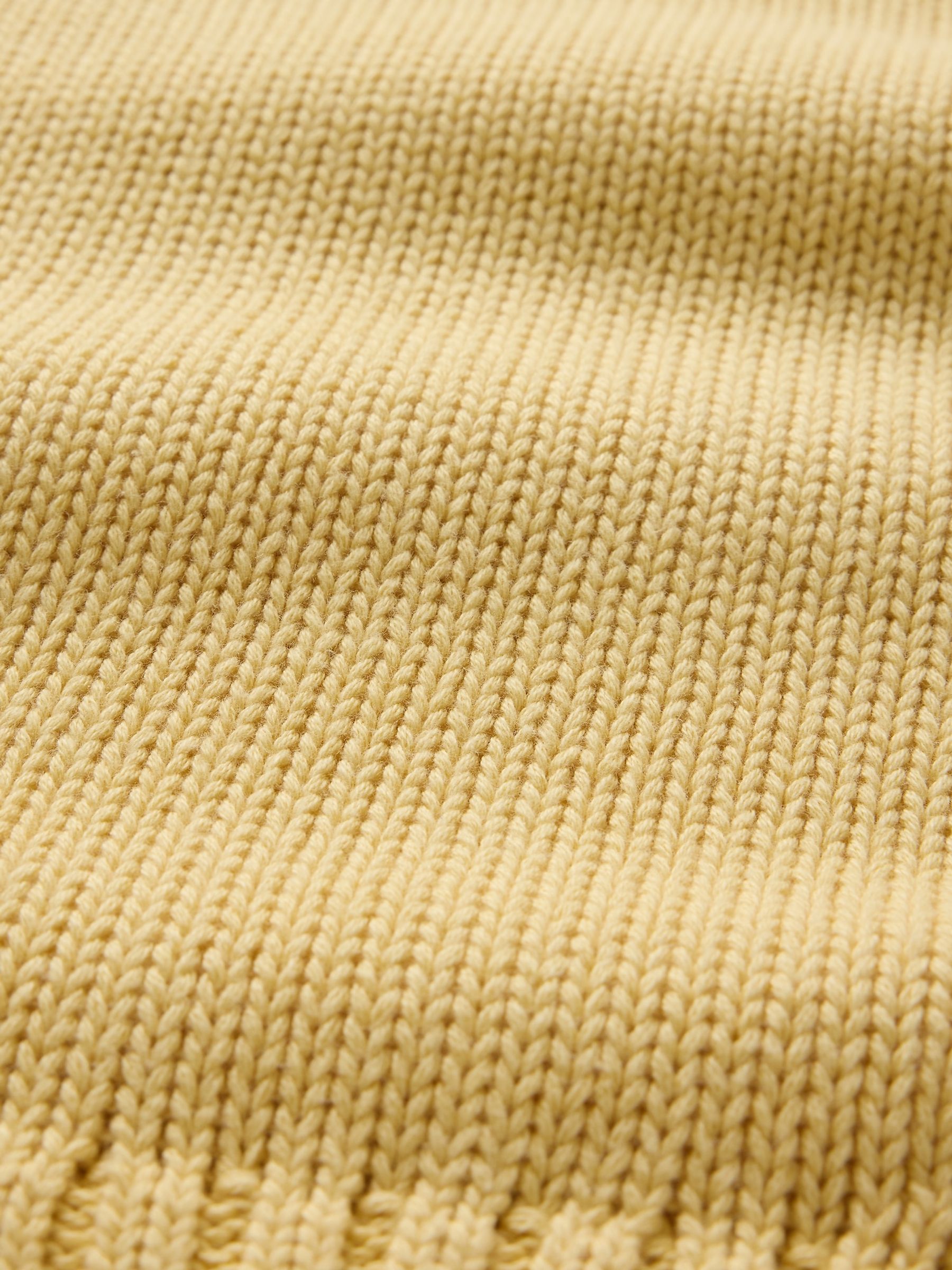 Yellow Soft Touch Cotton Crew Neck Jumper - Image 5 of 5