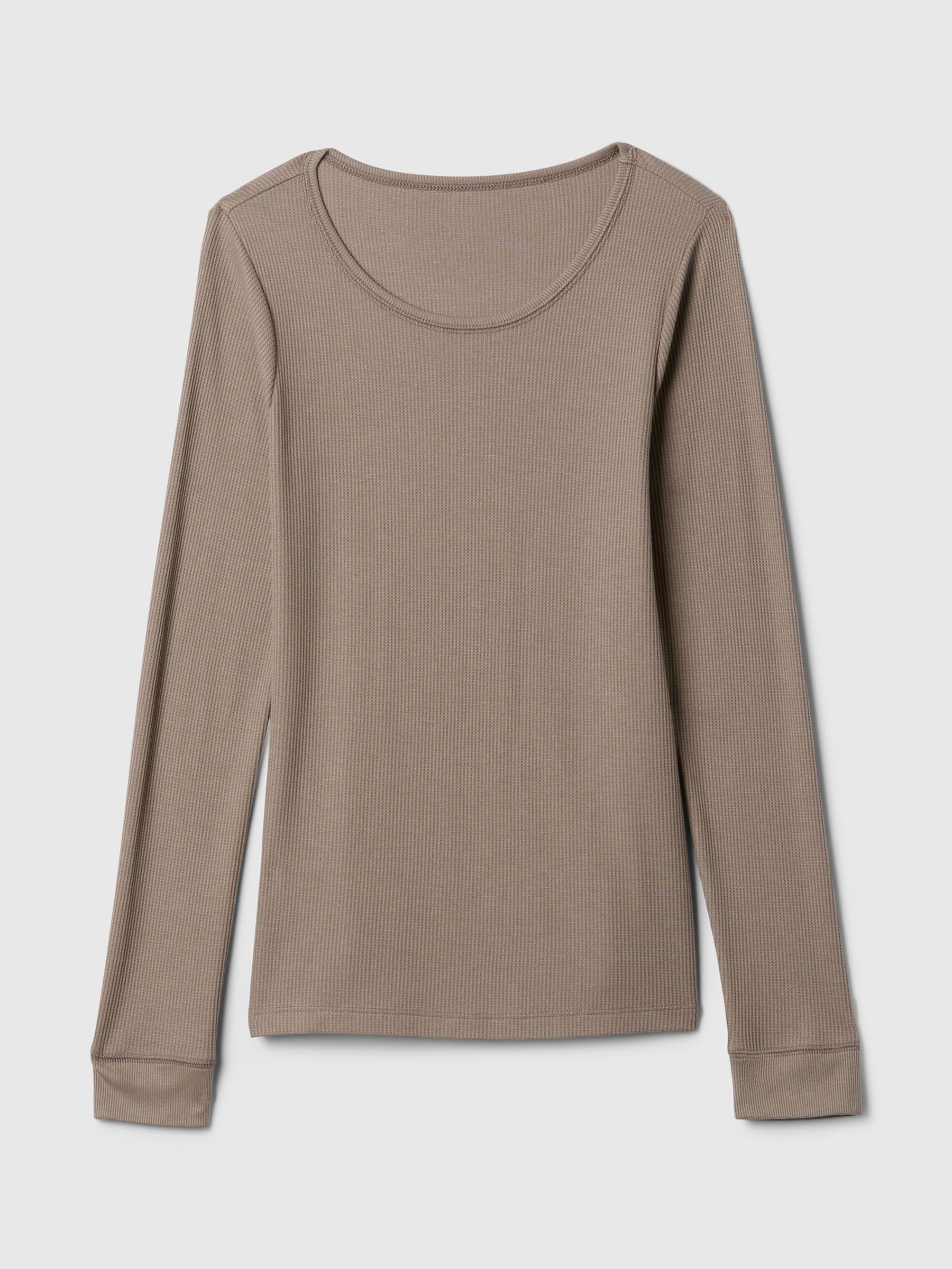 Brown Waffle Pyjama T-Shirt - Image 4 of 4