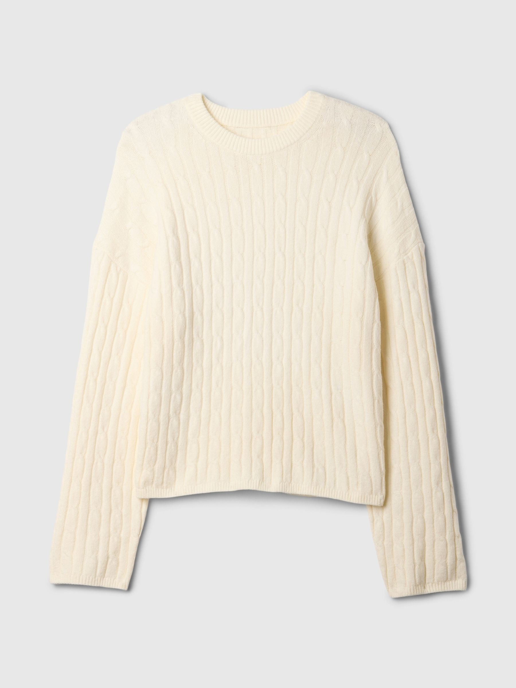 Cream CashSoft Cable-Knit Jumper - Image 4 of 5