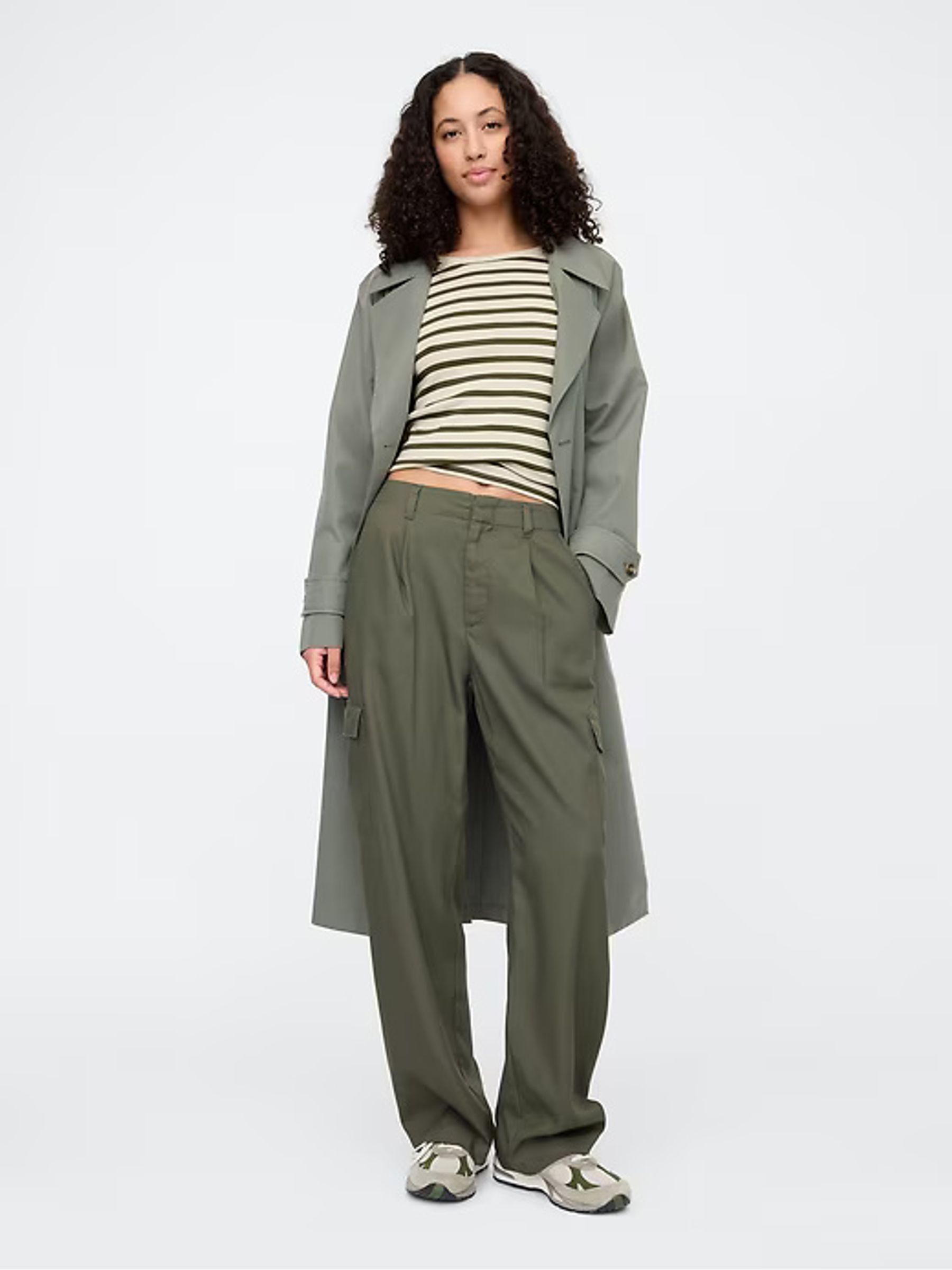 Cream Stripe Favourite Cotton-Modal Crew Neck Long Sleeve T-Shirt - Image 3 of 6