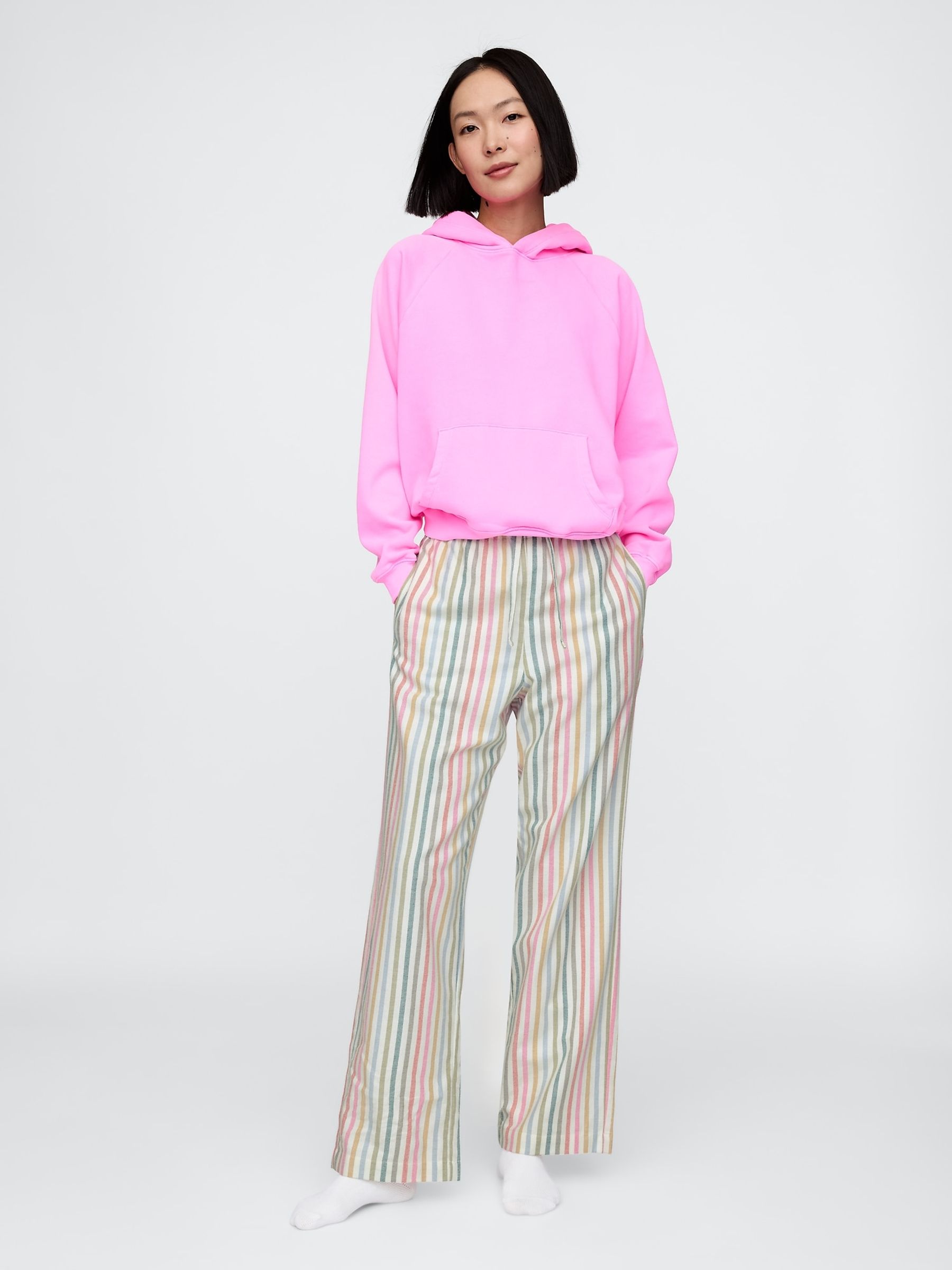 Multi Stripe Cotton Pyjama Bottoms - Image 1 of 5