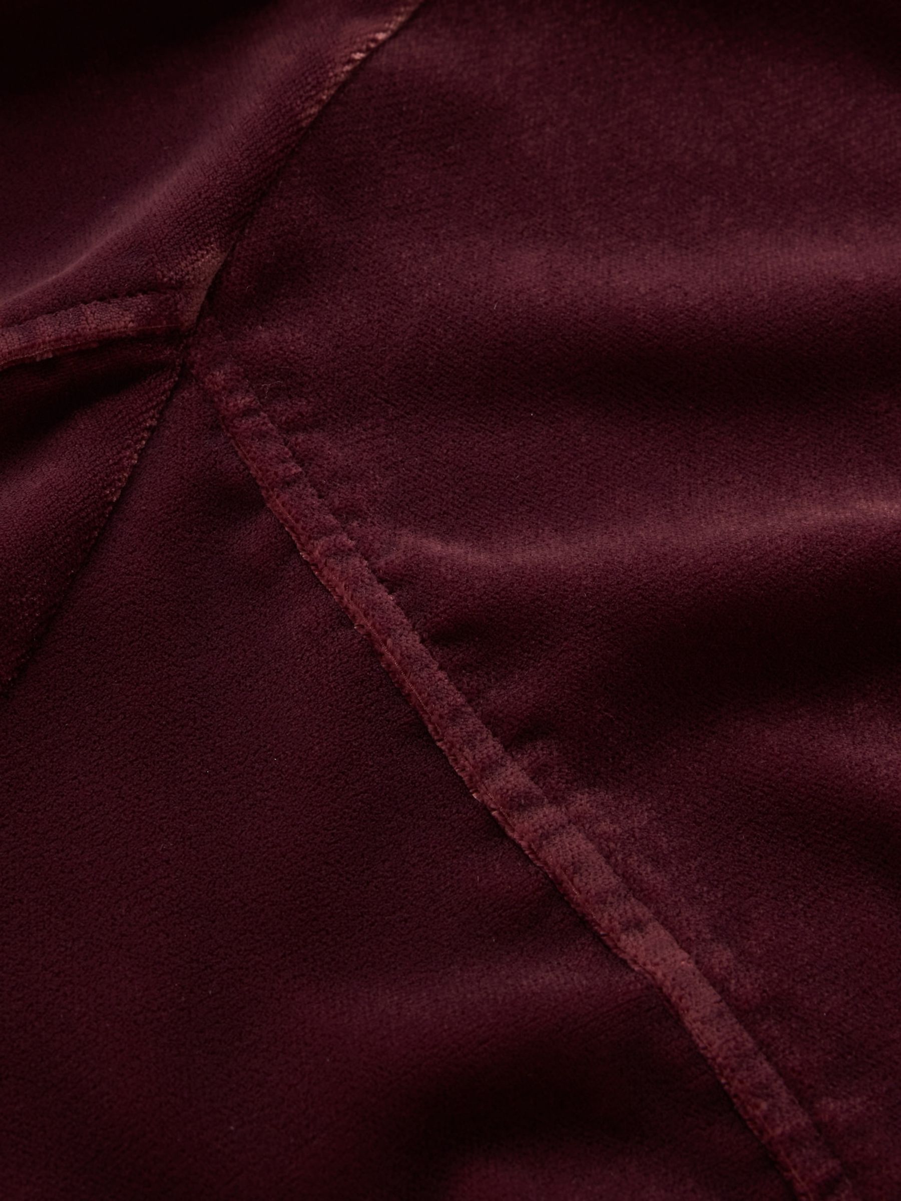 Red Velvet Midi Slip Dress - Image 5 of 5