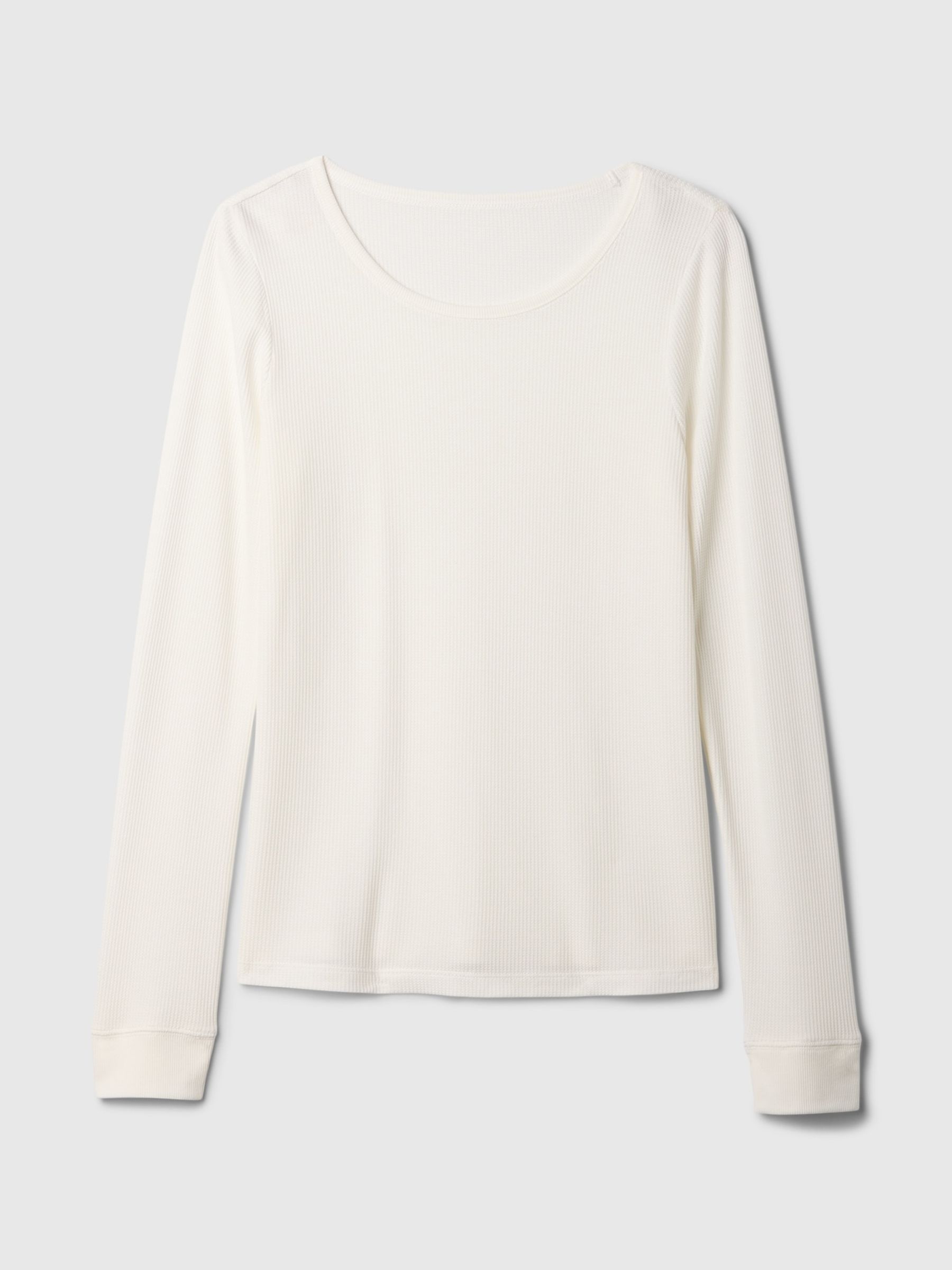 White Waffle Pyjama T-Shirt - Image 3 of 3