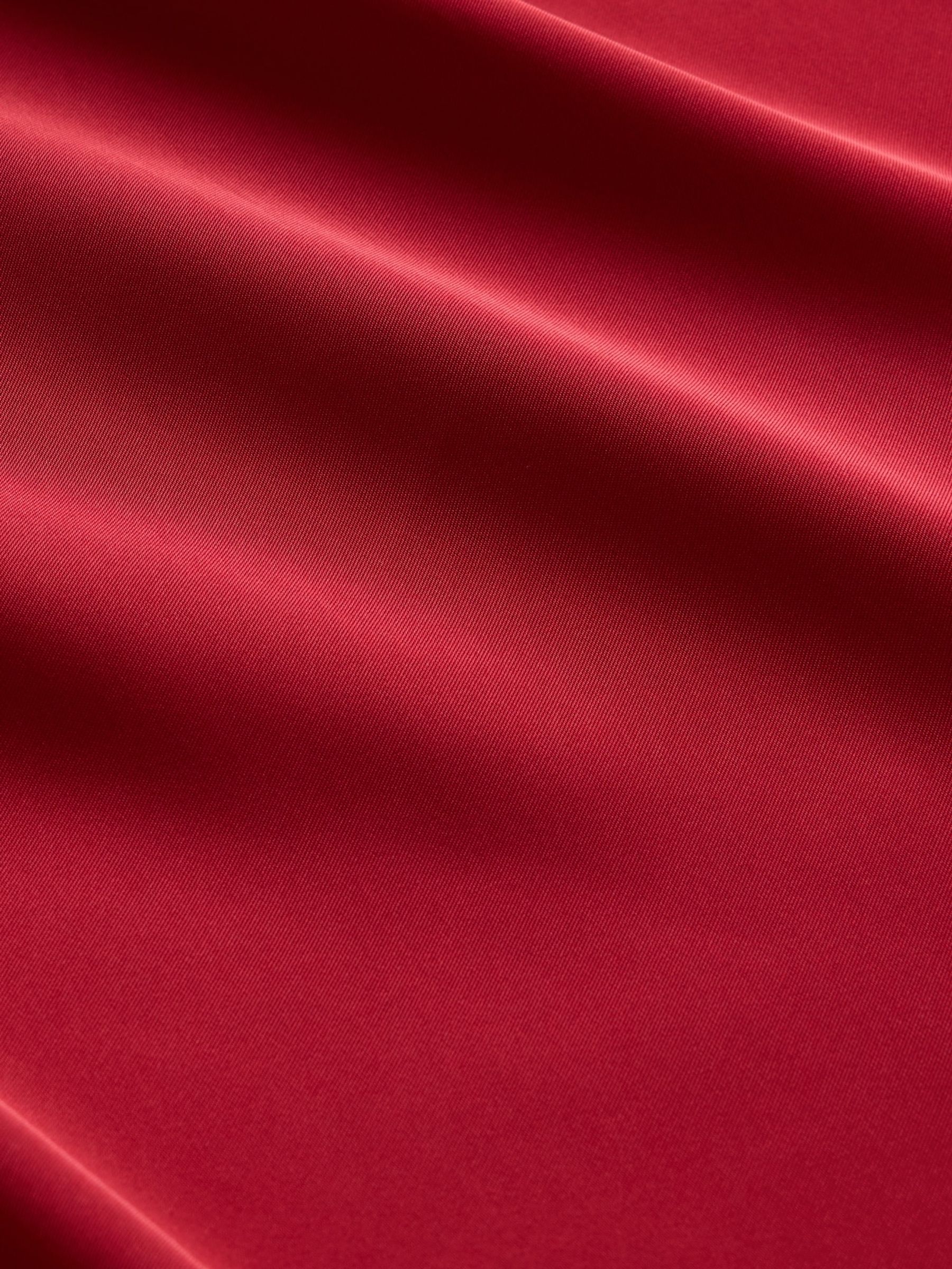 Red Satin Mini Dress - Image 5 of 5