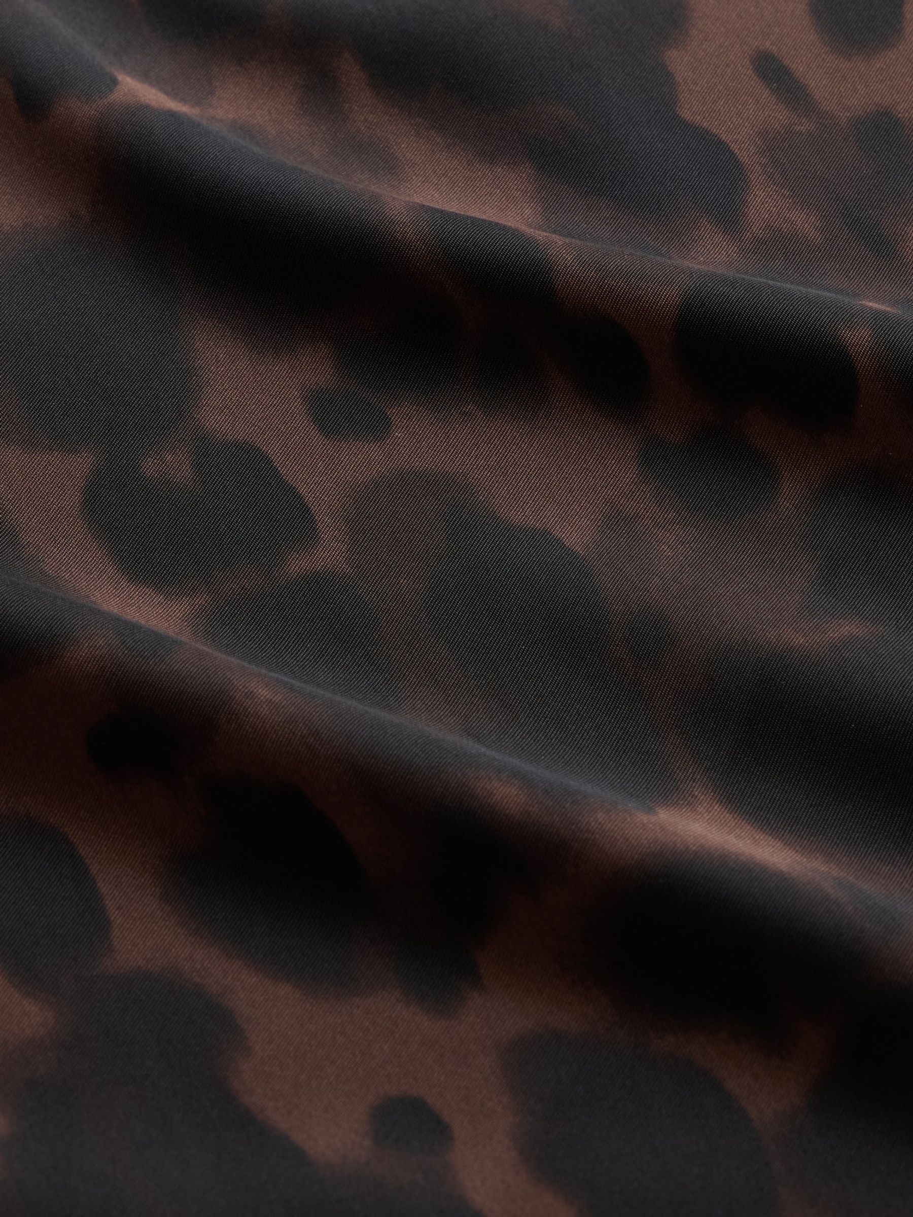 Brown Leopard Print Satin Mini Dress - Image 5 of 5