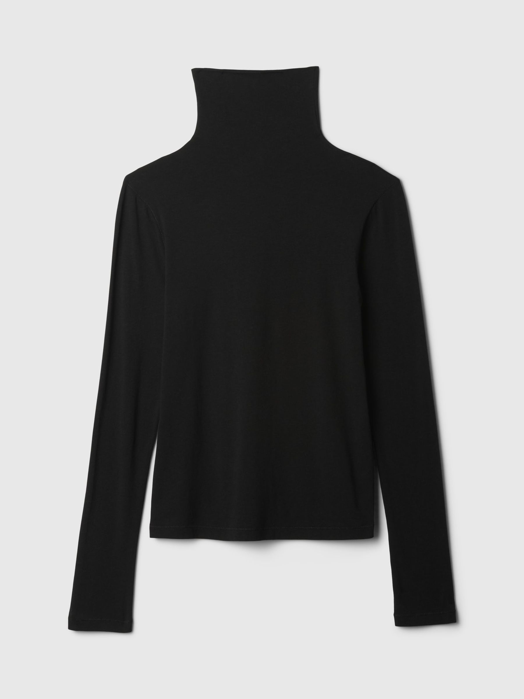 Black Featherweight Turtle Neck Long Sleeve Top - Image 4 of 4