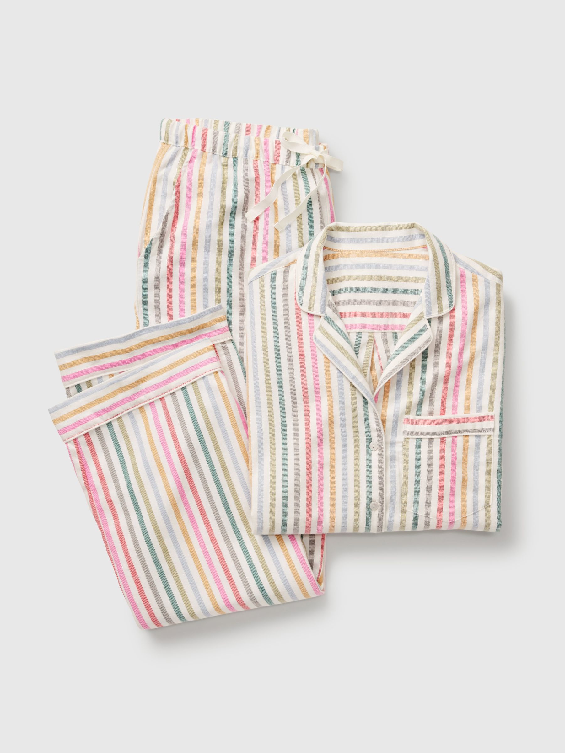 White Stripe Long Sleeve Pyjamas - Image 5 of 5