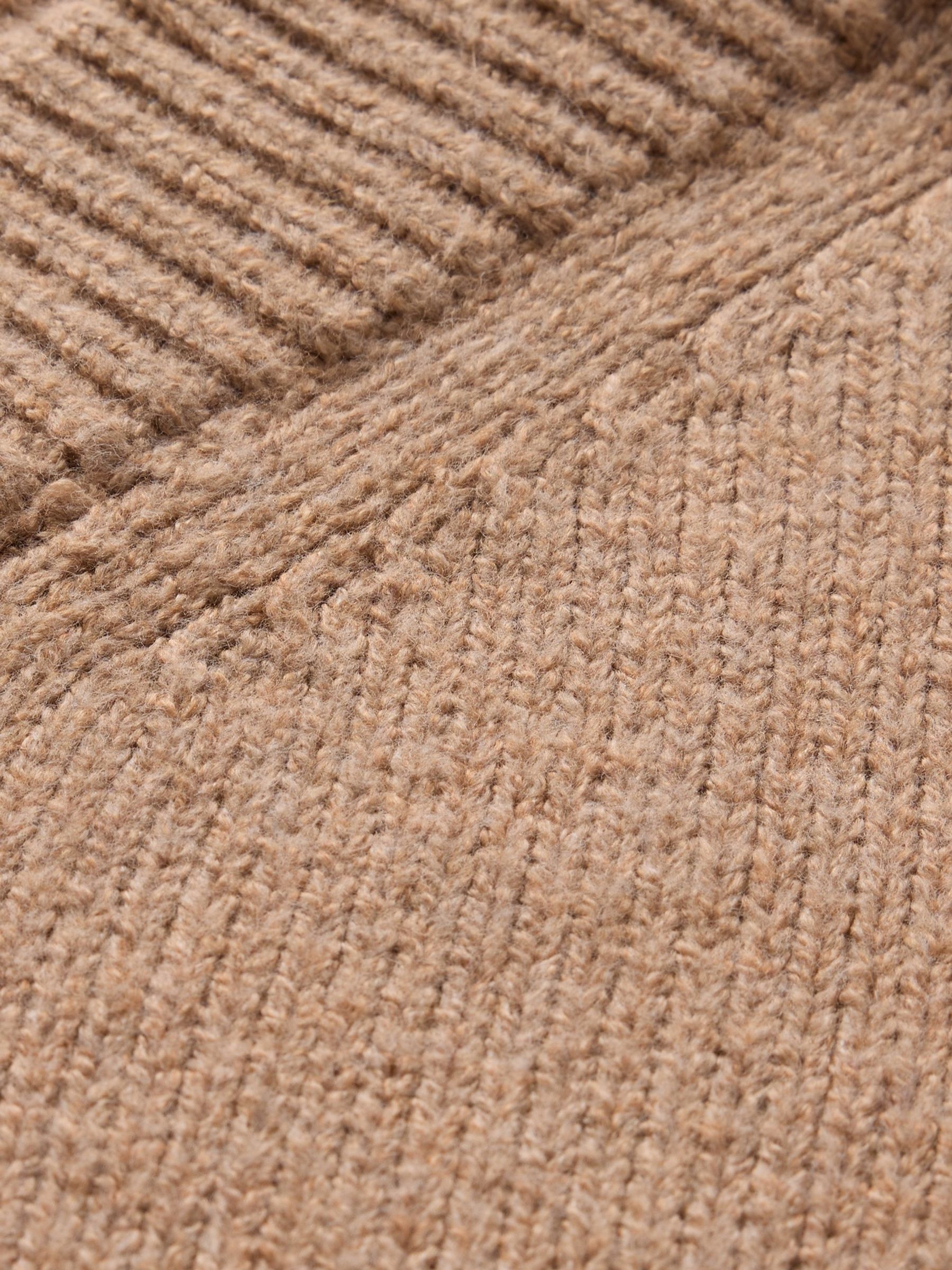 Brown CashSoft Oversized V-Neck Jumper - Image 2 of 5
