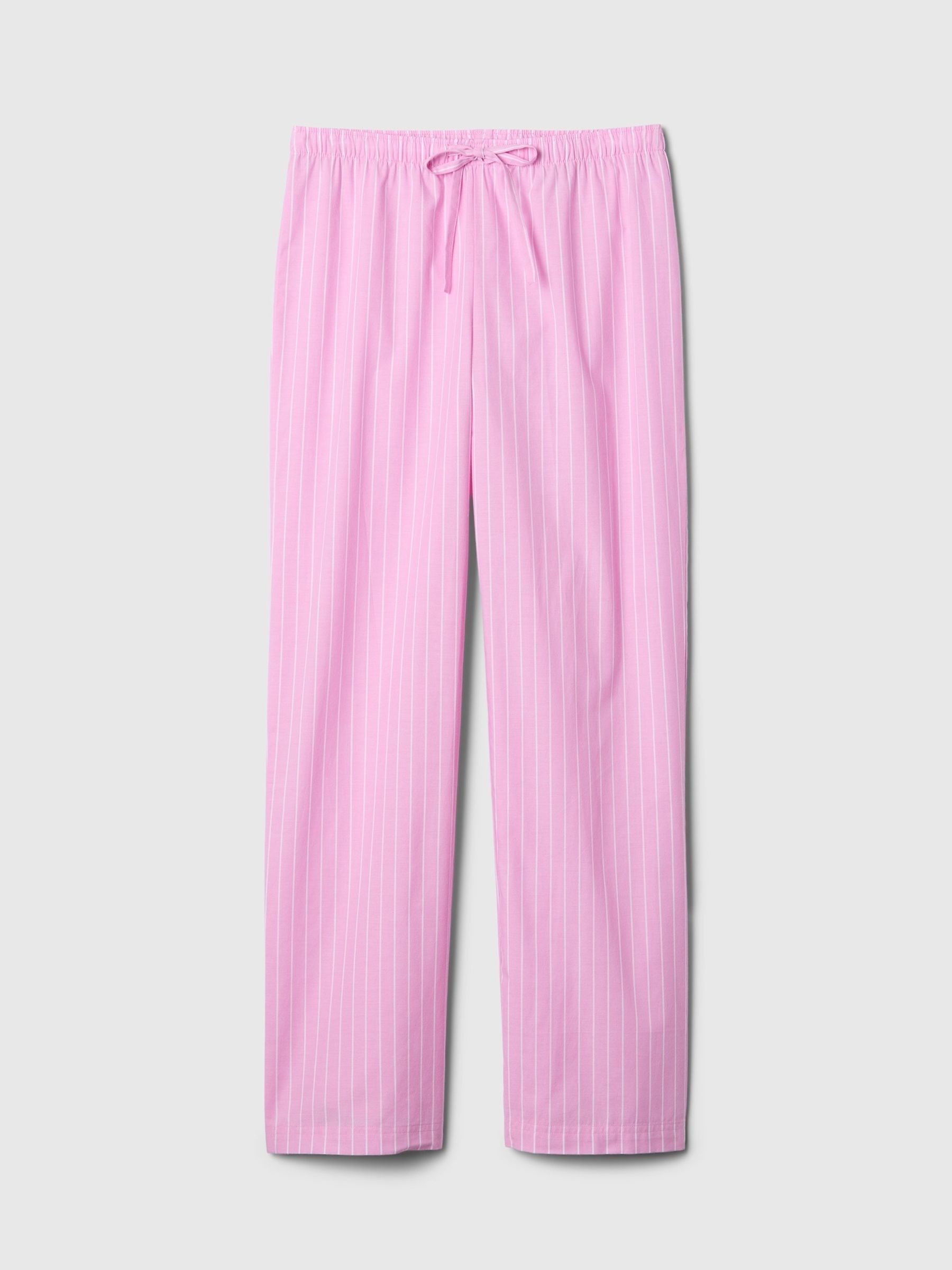 Pink Stripe Cotton Poplin Pyjama Bottoms - Image 4 of 4