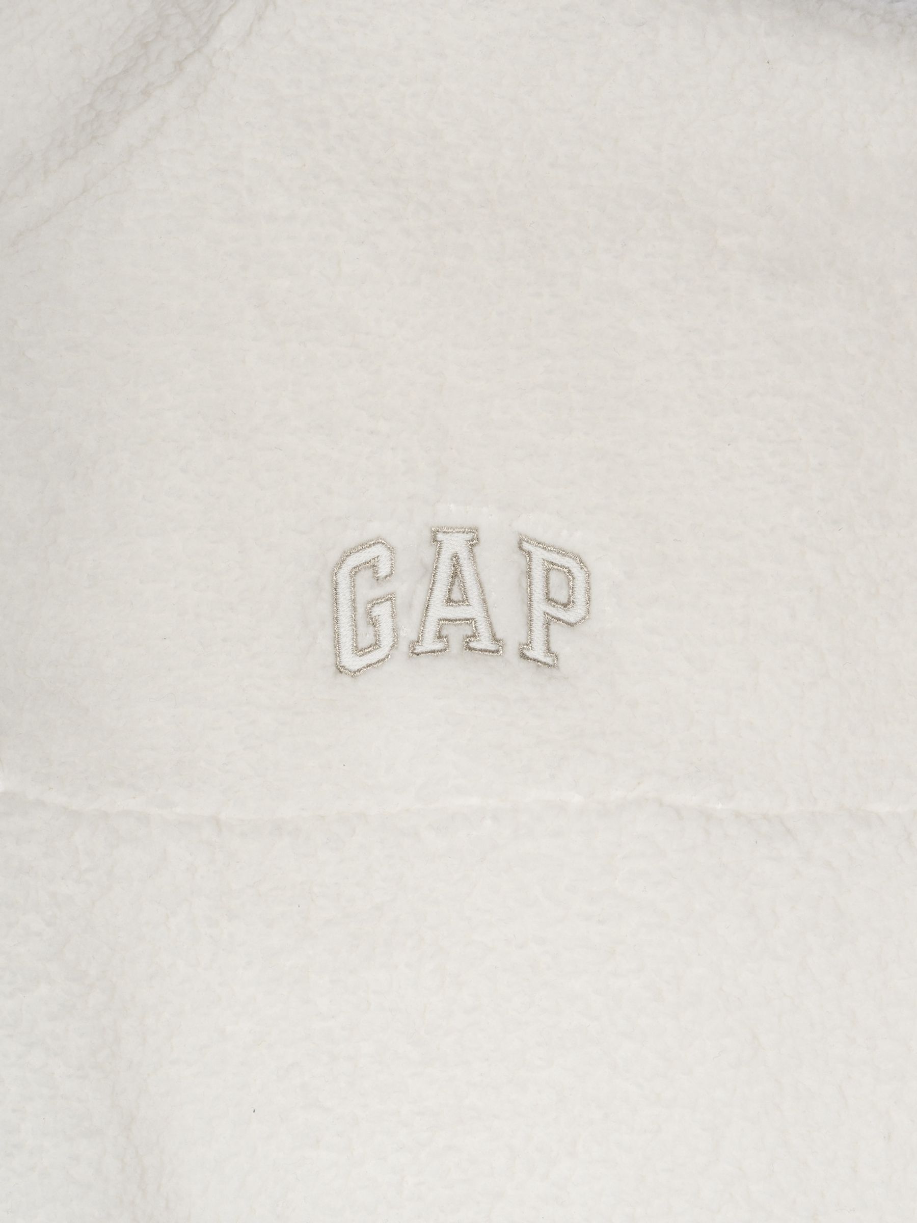 White Half Snap Sherpa Fleece - Image 3 of 3