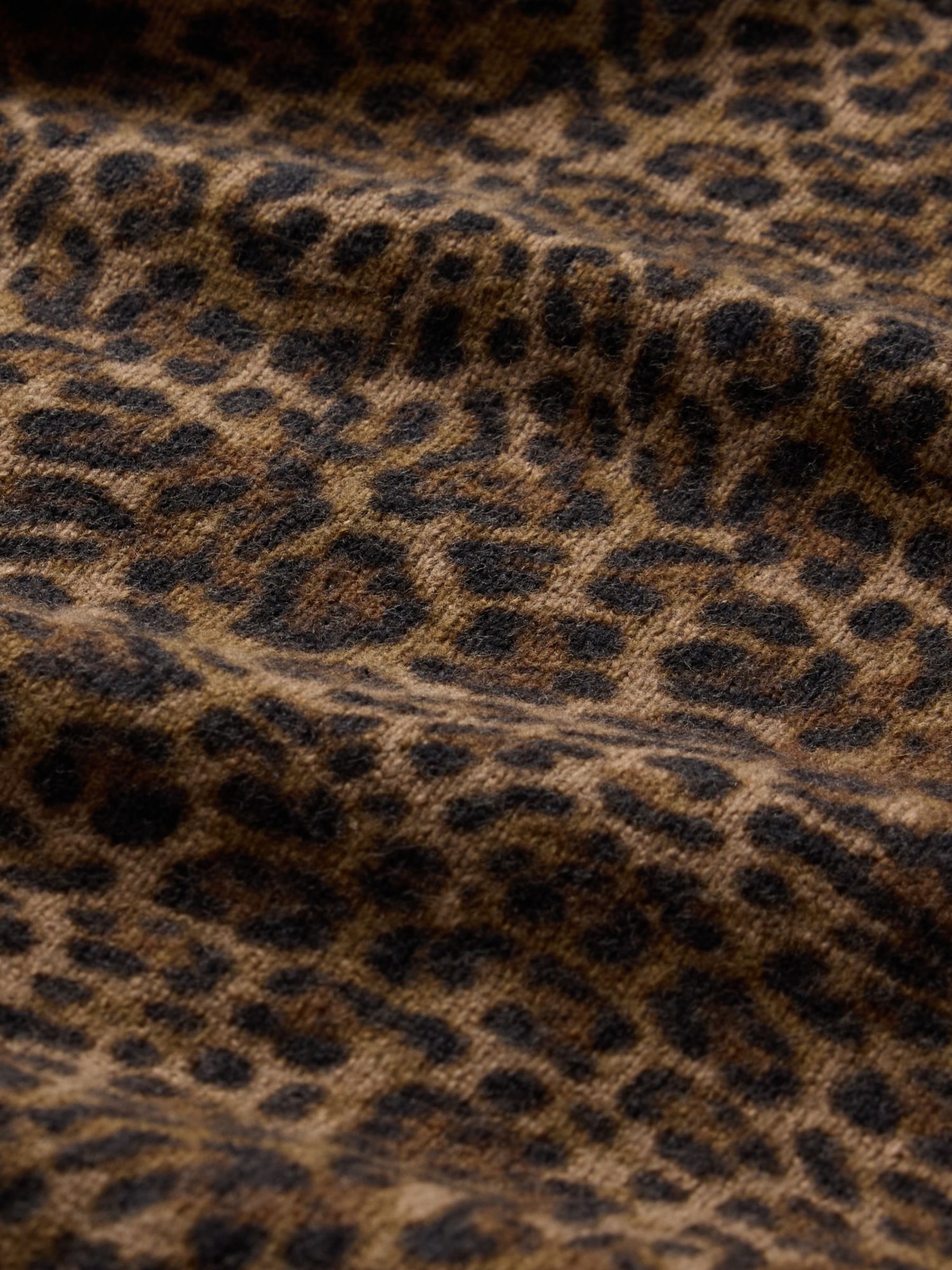 Brown Leopard Print CashSoft Cropped Vest - Image 5 of 5