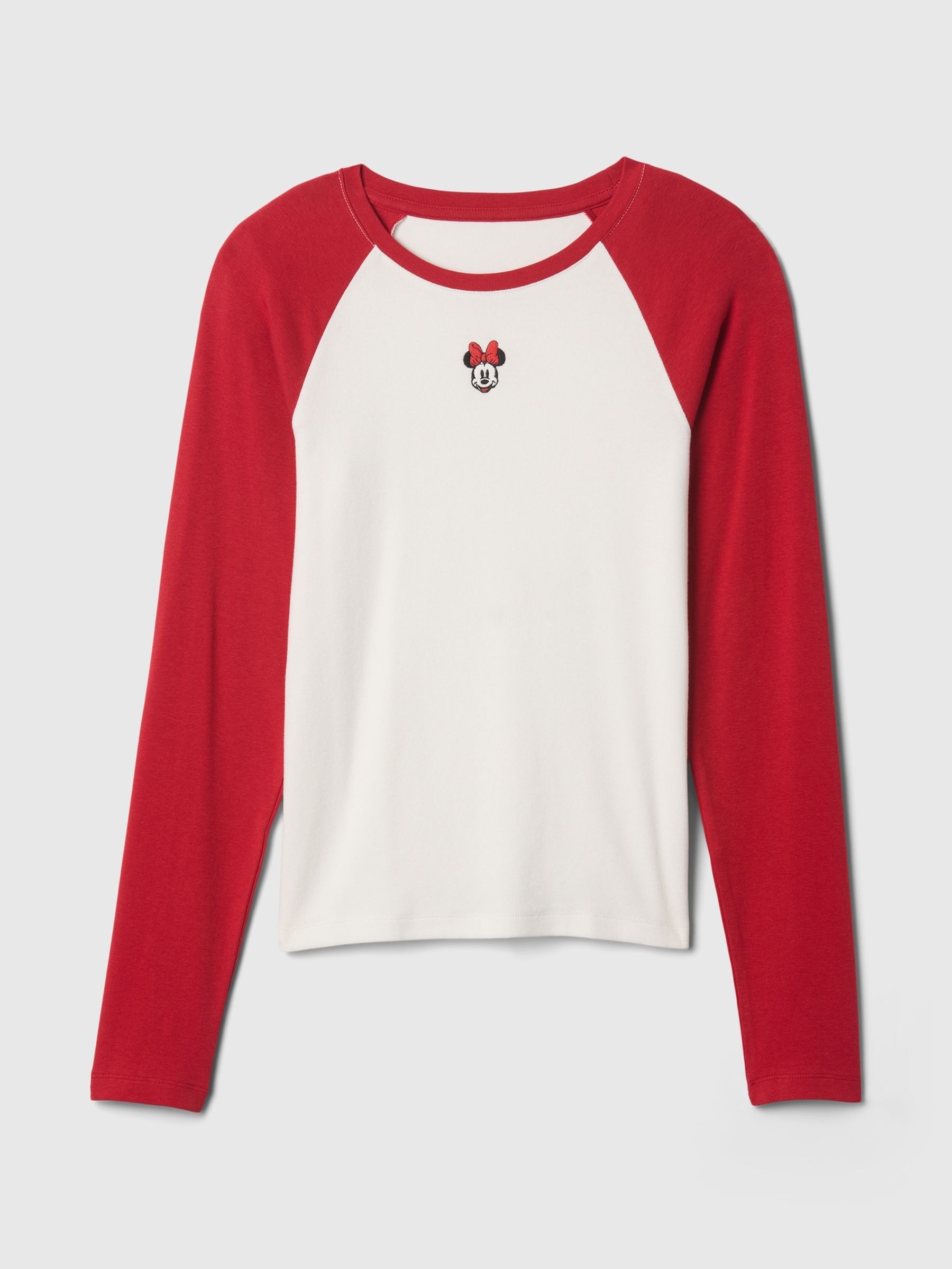 Red Minnie Mouse Disney Raglan Long Sleeve T-Shirt - Image 5 of 5