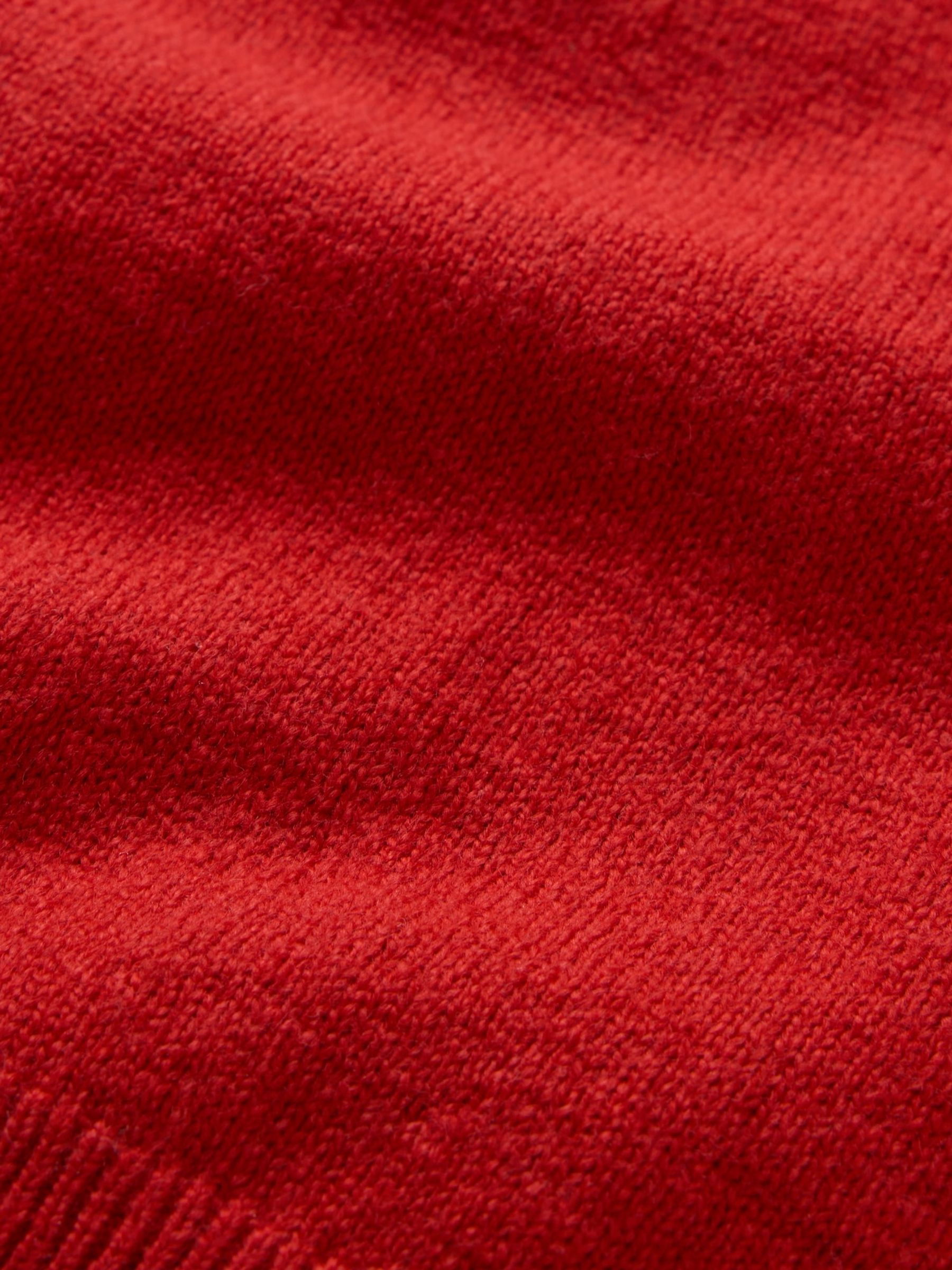 Red CashSoft Leopard Print Cropped Tank Top - Image 5 of 5
