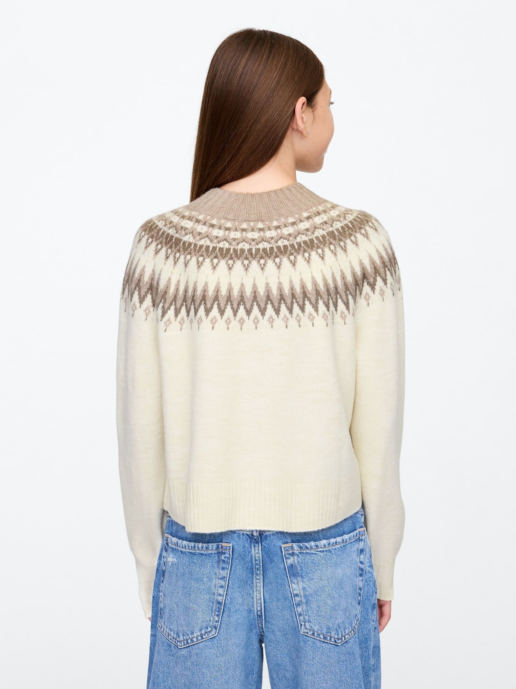 Cream Fair Isle Jumper (4-13yrs) - Image 2 of 5