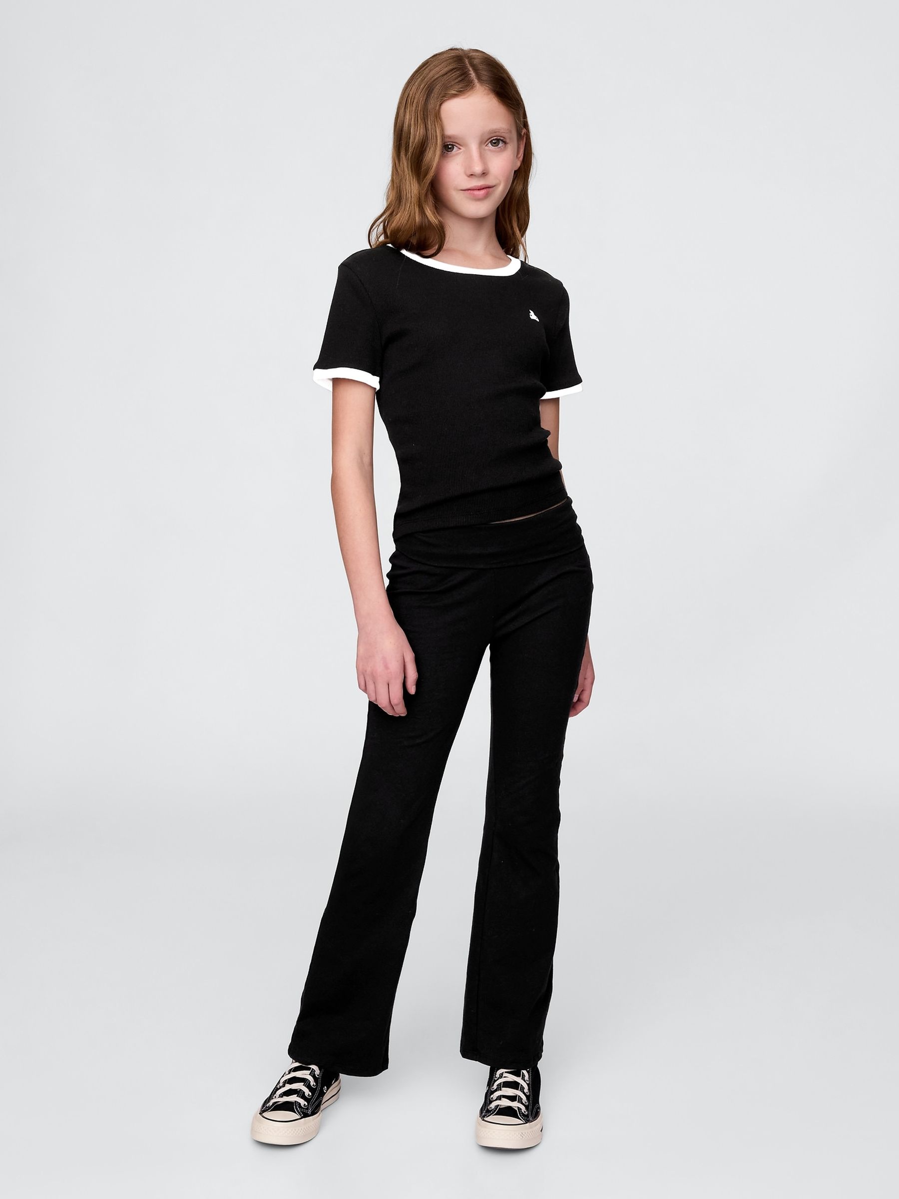 Black Flare Leggings (4-13yrs) - Image 3 of 3