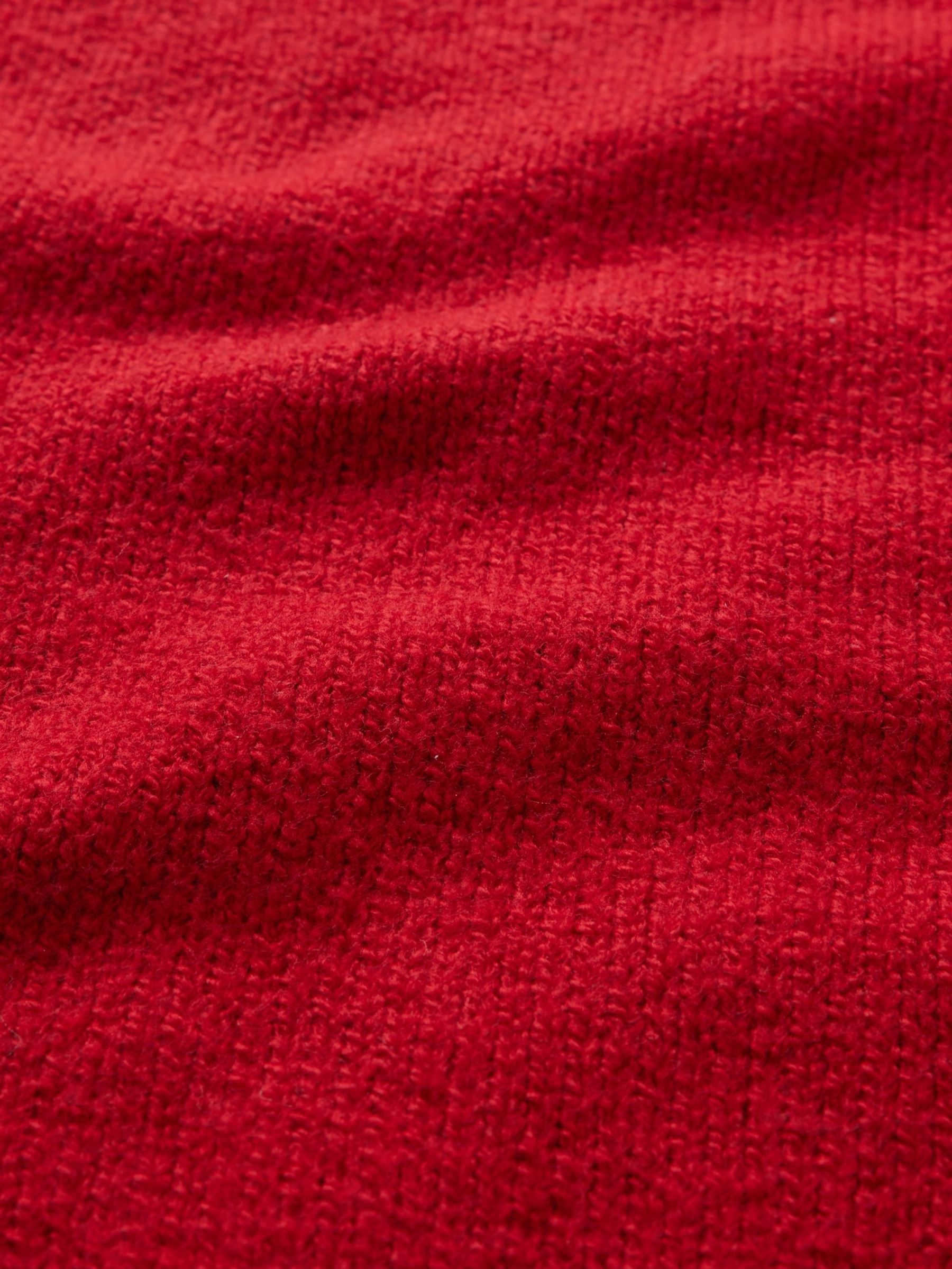 Red CashSoft Oversized Mock Neck Jumper (4-13yrs) - Image 5 of 5