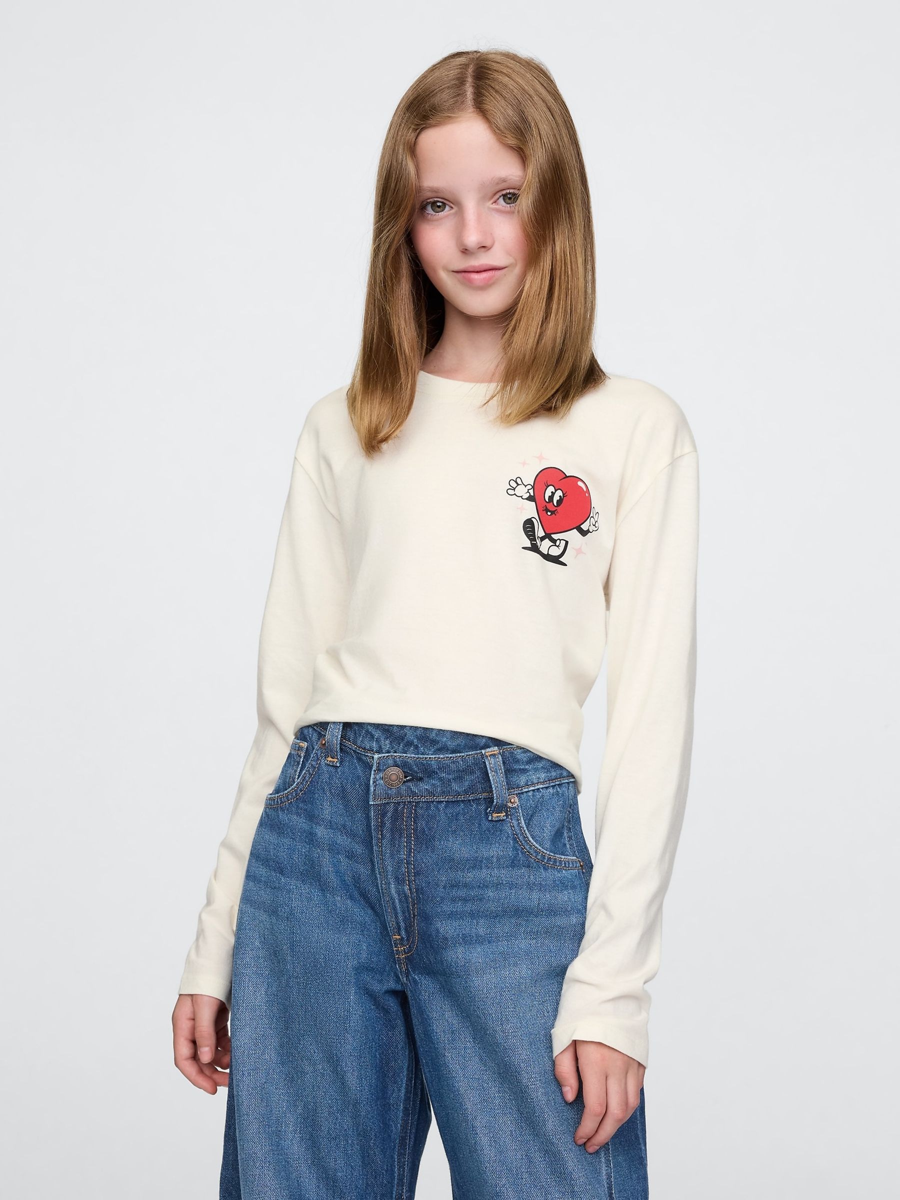 Cream Graphic T-Shirt (4-13yrs) - Image 1 of 4