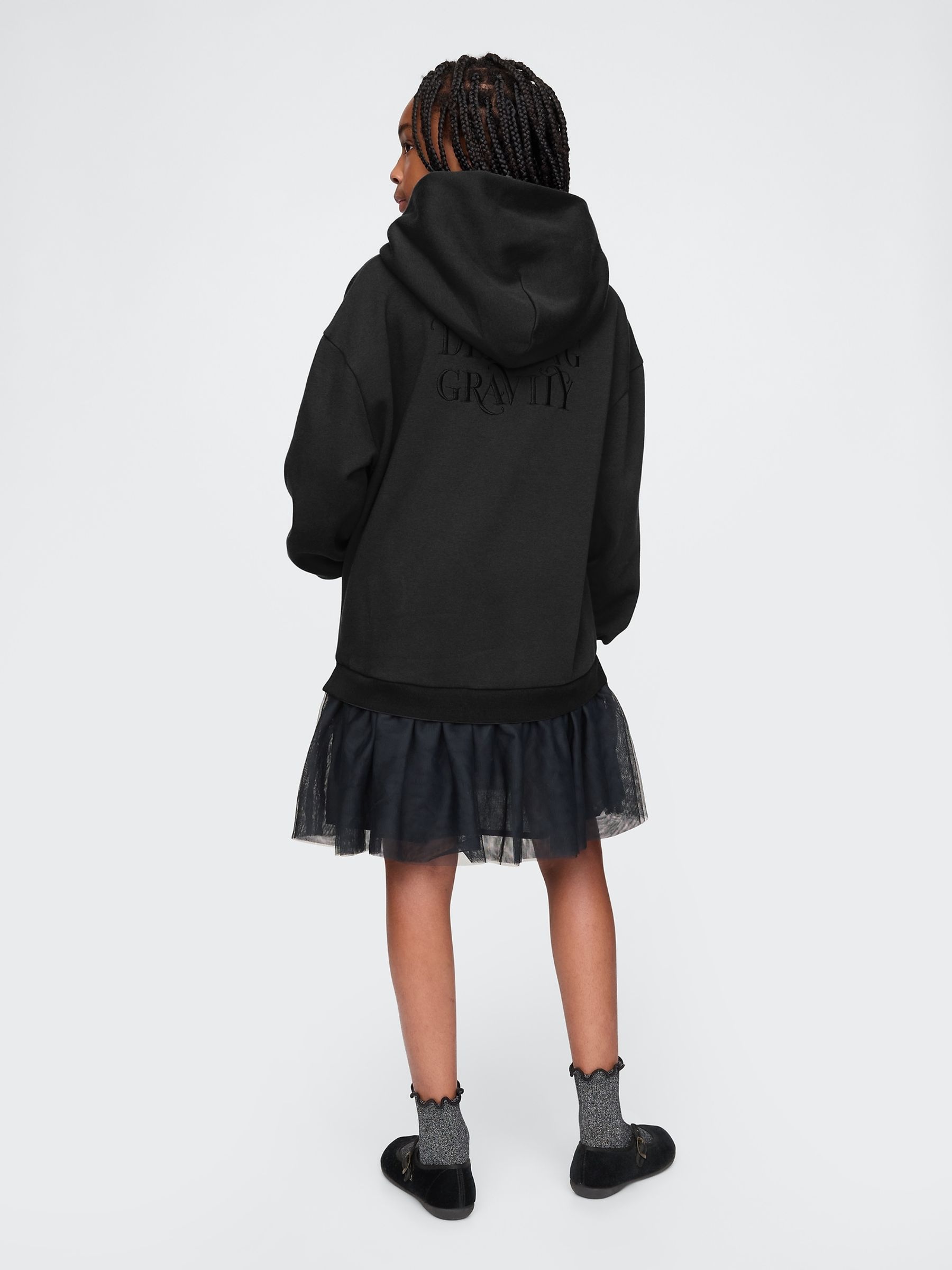 Black Wicked Vintage Soft Jumper Dress (4-13yrs) - Image 2 of 5