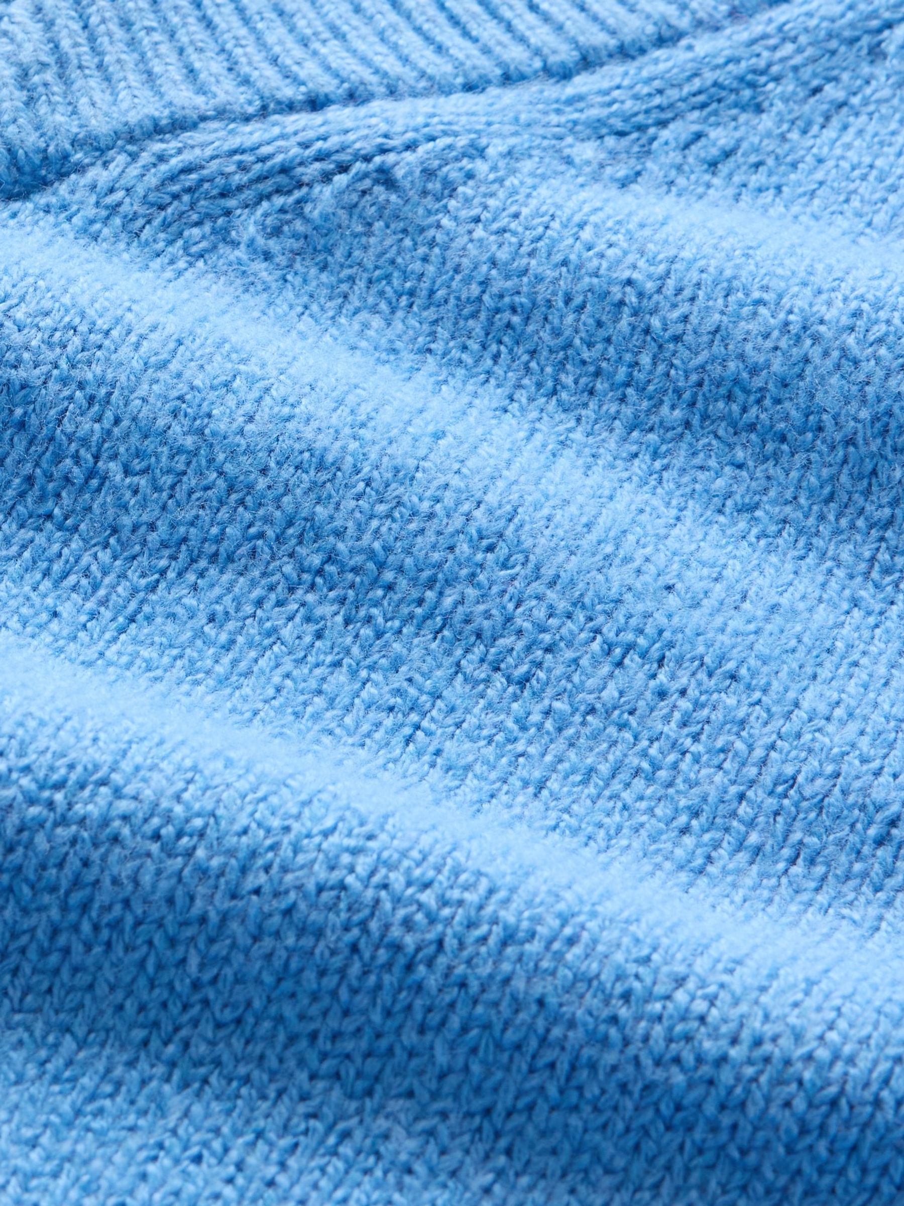 Blue CashSoft Oversized V-Neck Jumper - Image 6 of 6