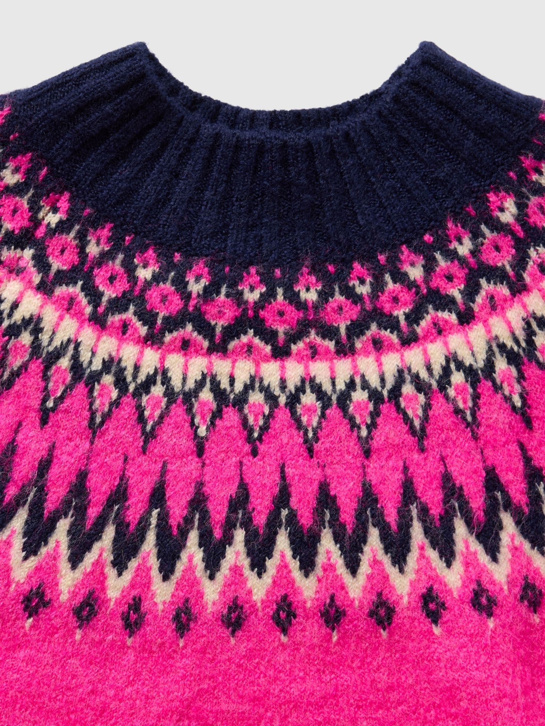Pink Fair Isle Jumper (4-13yrs) - Image 5 of 5