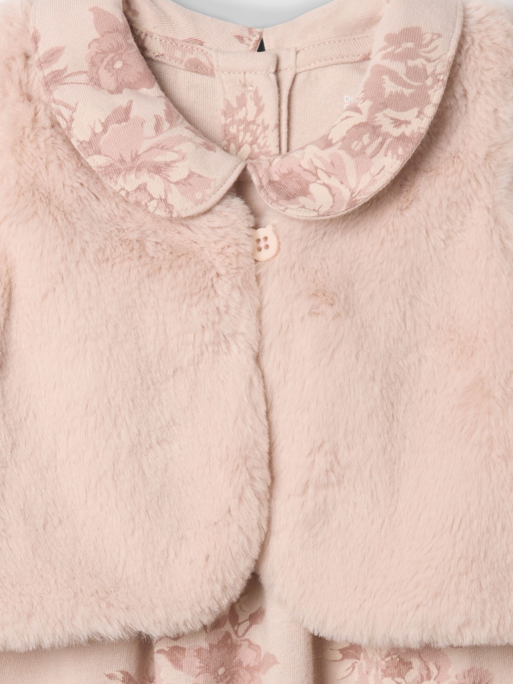 Pink Faux Fur Vest Outfit Set (Newborn-24mths) - Image 3 of 3