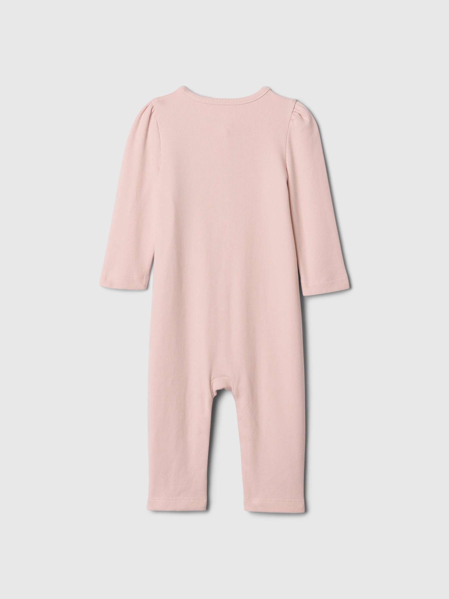Pink Heart Pocket One-Piece (Newborn-24mths) - Image 2 of 2