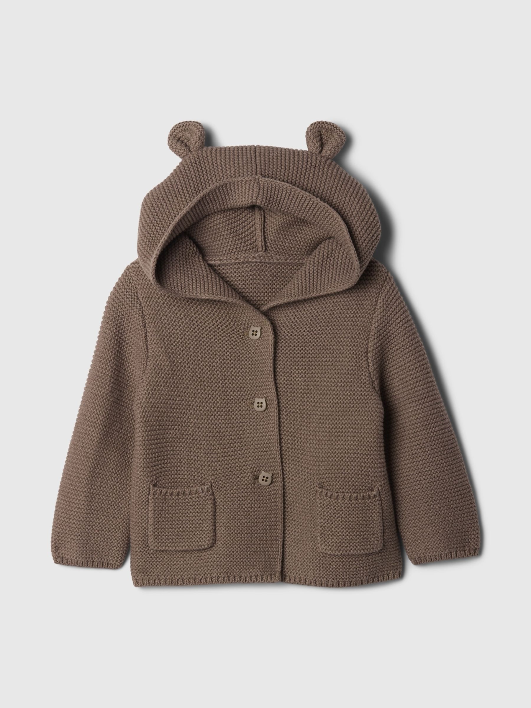 Brown Knitted Brannan Bear Cardigan (Newborn-24mths) - Image 1 of 3