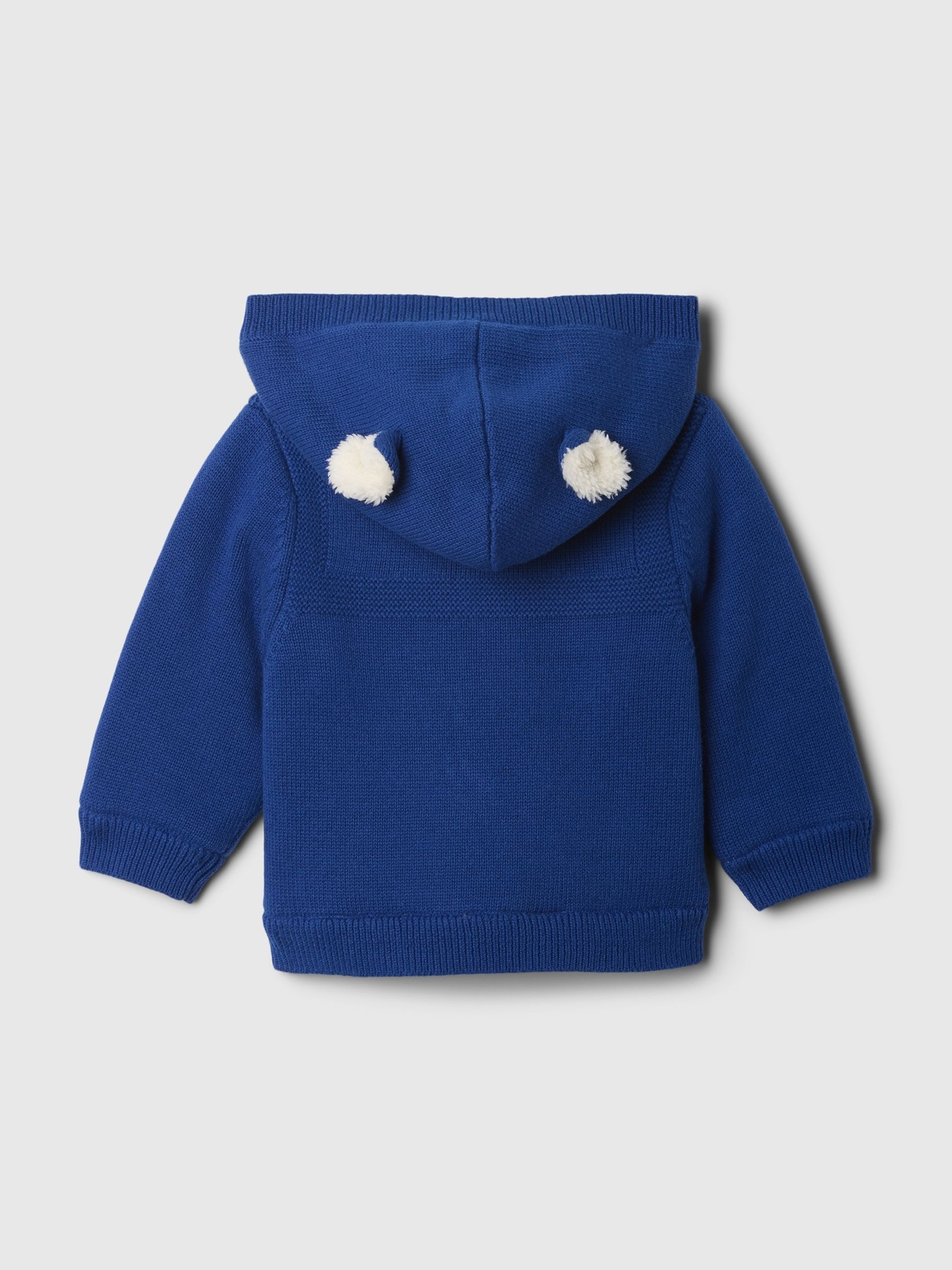Blue Paddington Sherpa-Lined Toggle Hoodie (Newborn-24mths) - Image 2 of 4