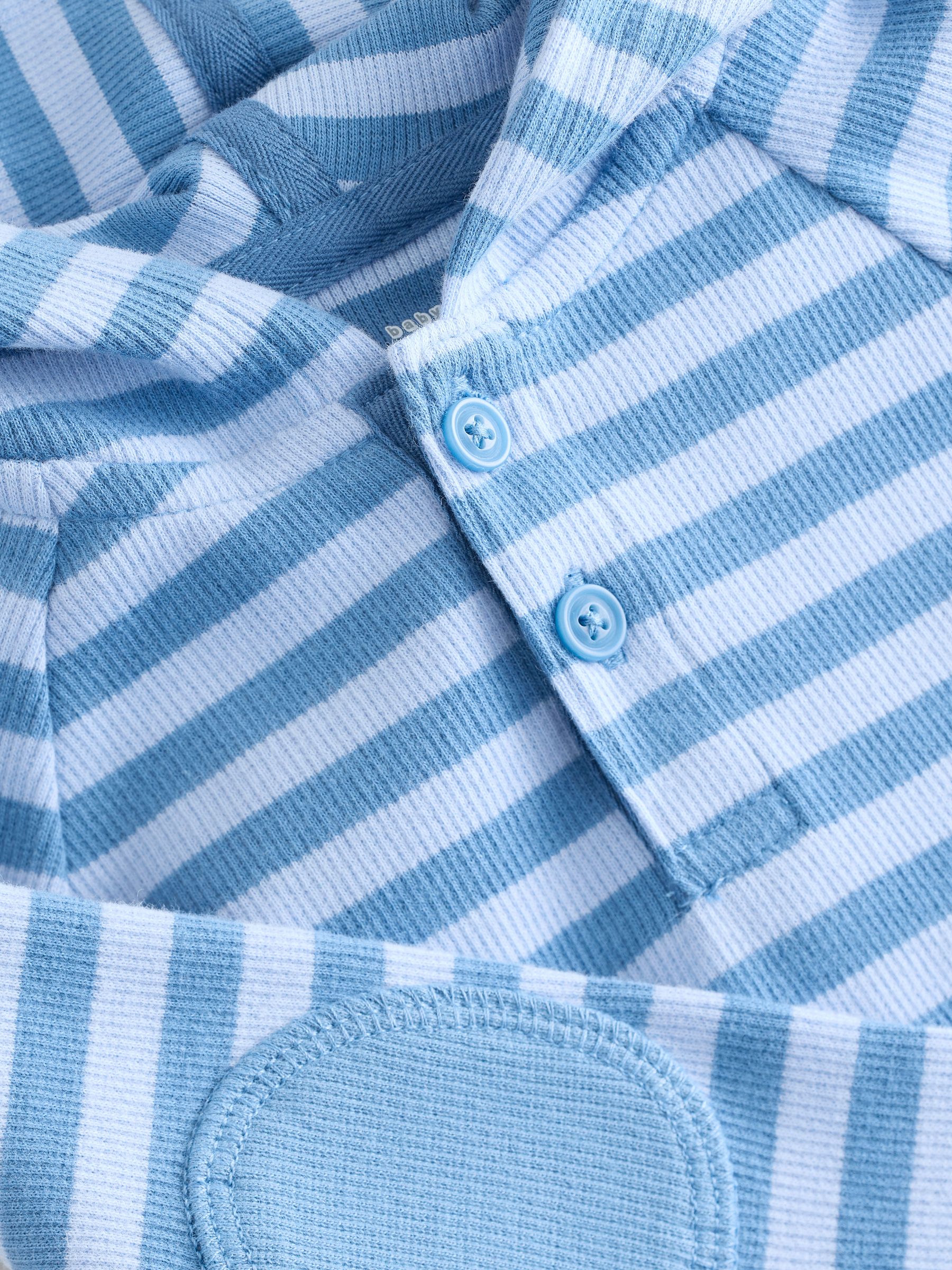 Blue Knit Hoodie  Bottoms Set (Newborn-24mths) - Image 3 of 6