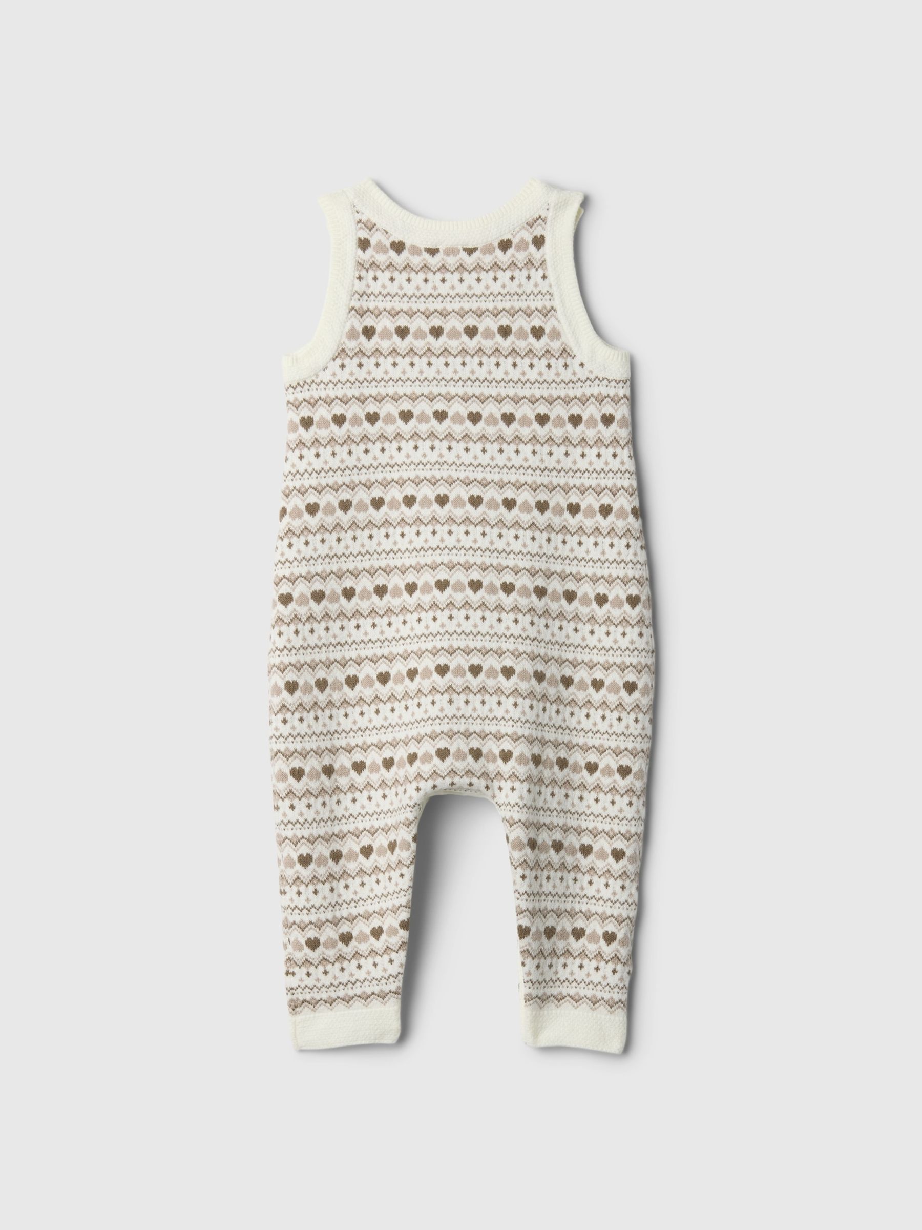 Cream CashSoft Fair Isle One-Piece (Newborn-24mths) - Image 2 of 3
