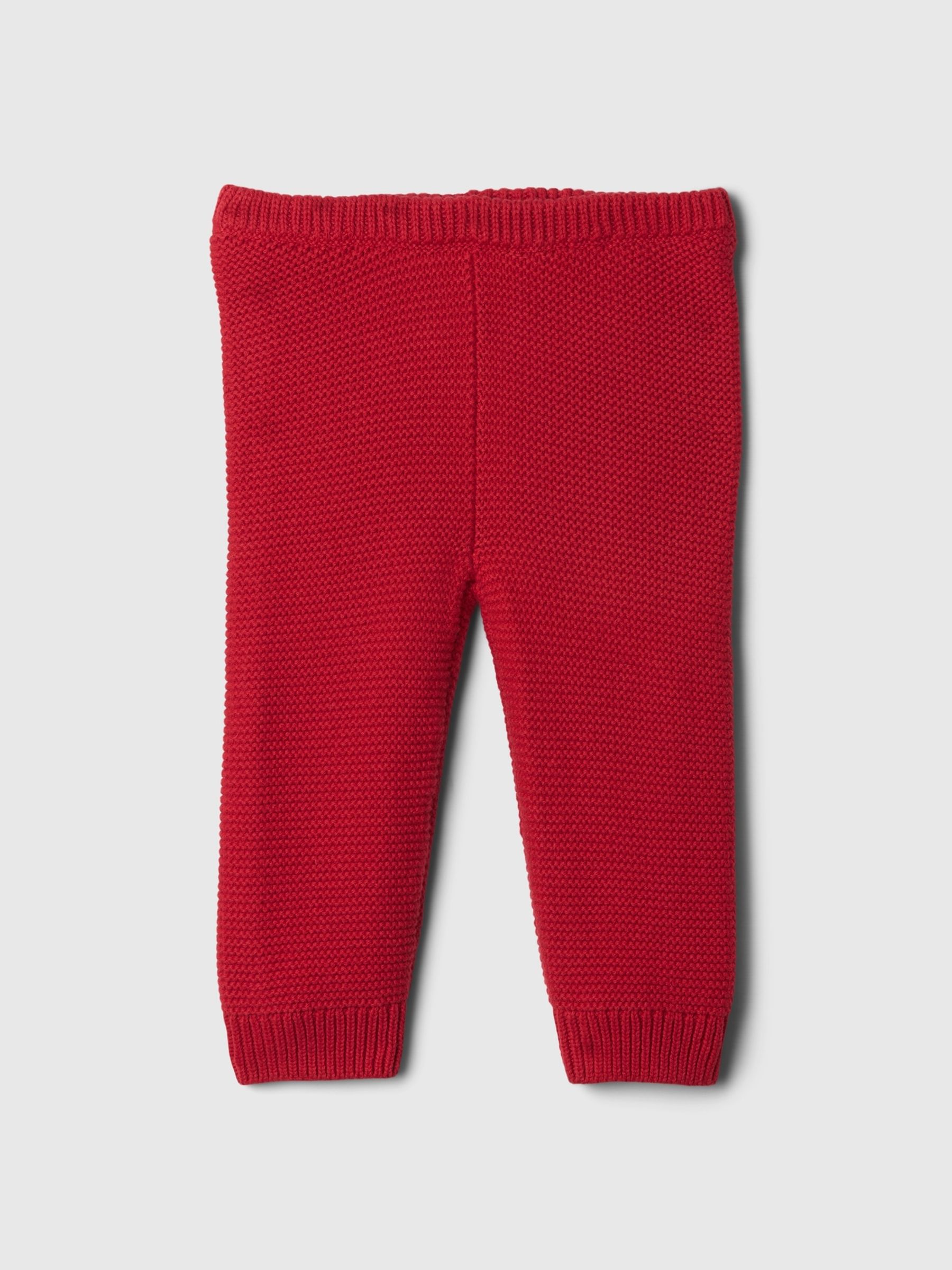 Red Pull On Knit Trousers (Newborn-24mths) - Image 1 of 3