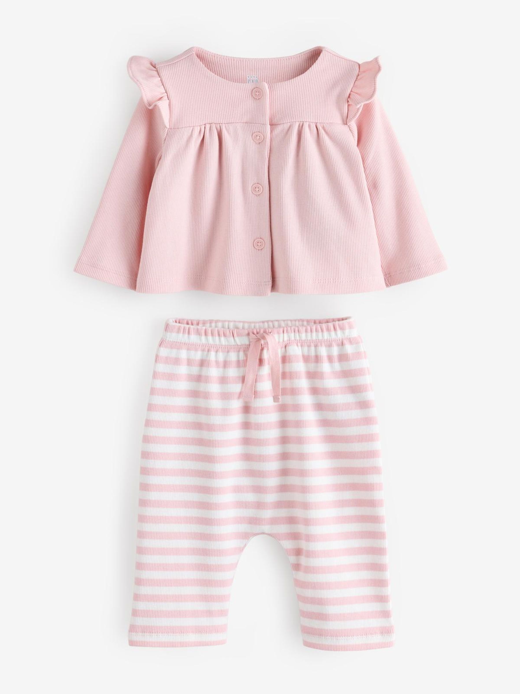 Pink Knit Top  Bottoms Set (Newborn-24mths) - Image 1 of 3