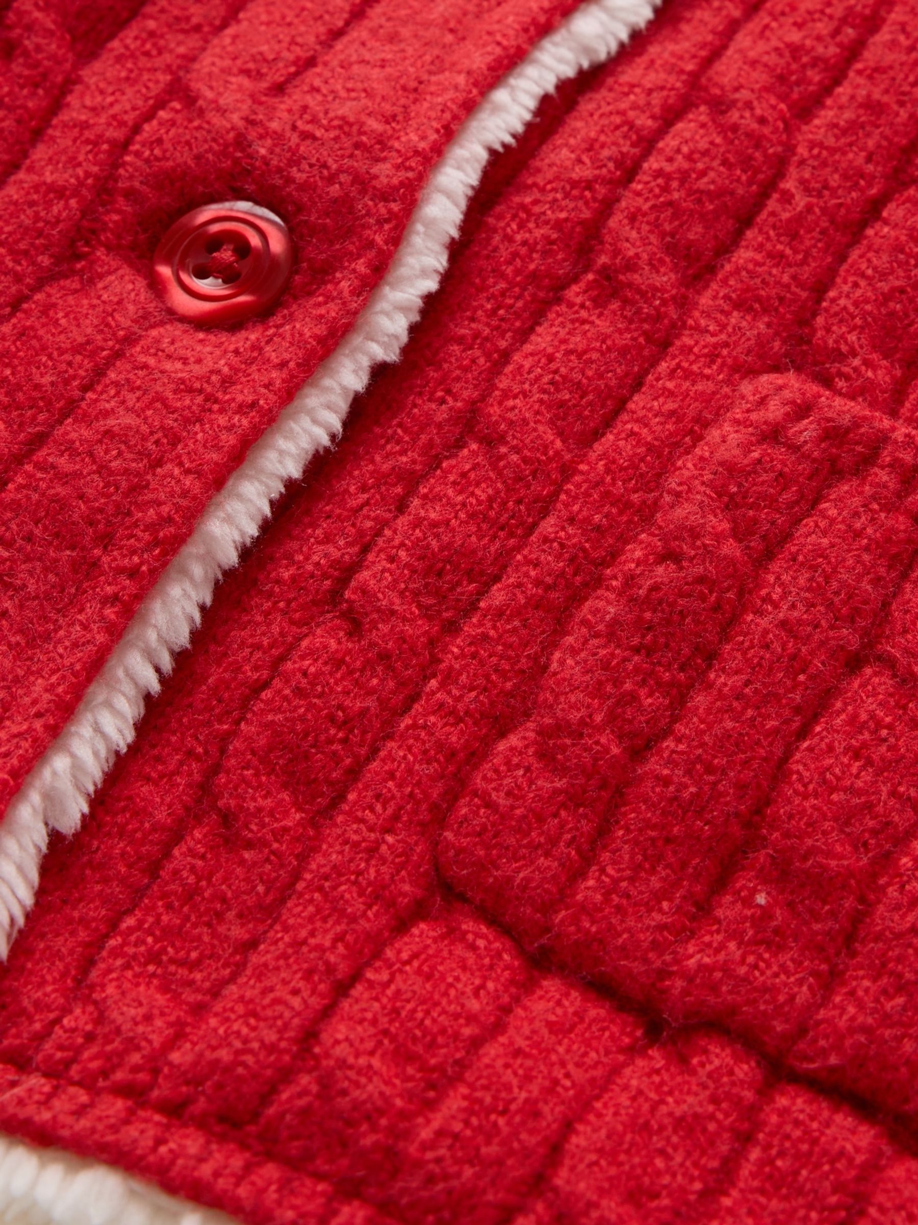 Red CashSoft Sherpa-Lined Cardigan (Newborn-24mths) - Image 3 of 3